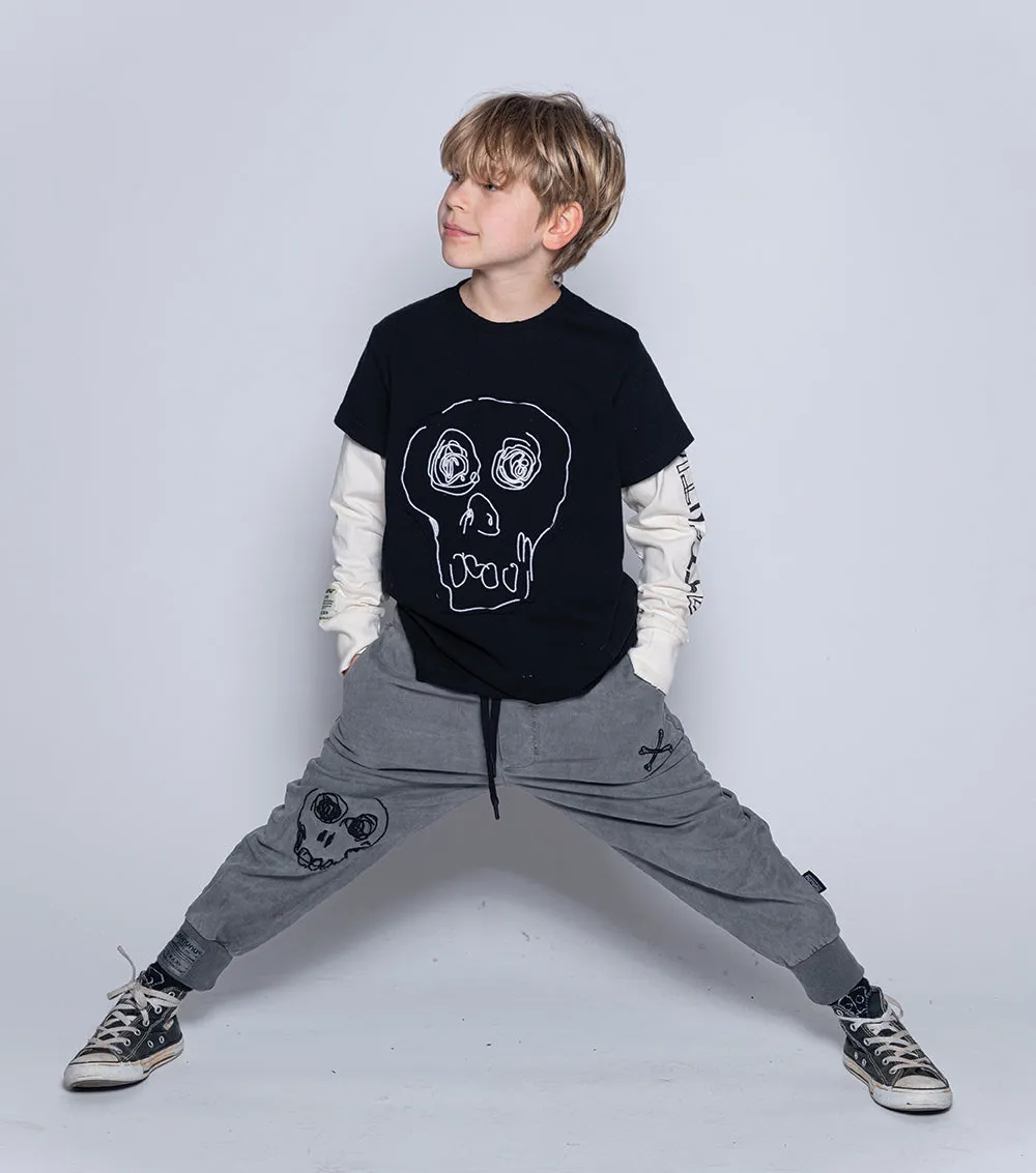 embroidered dazed skull shirt sold by nununu product image thumbnail 3