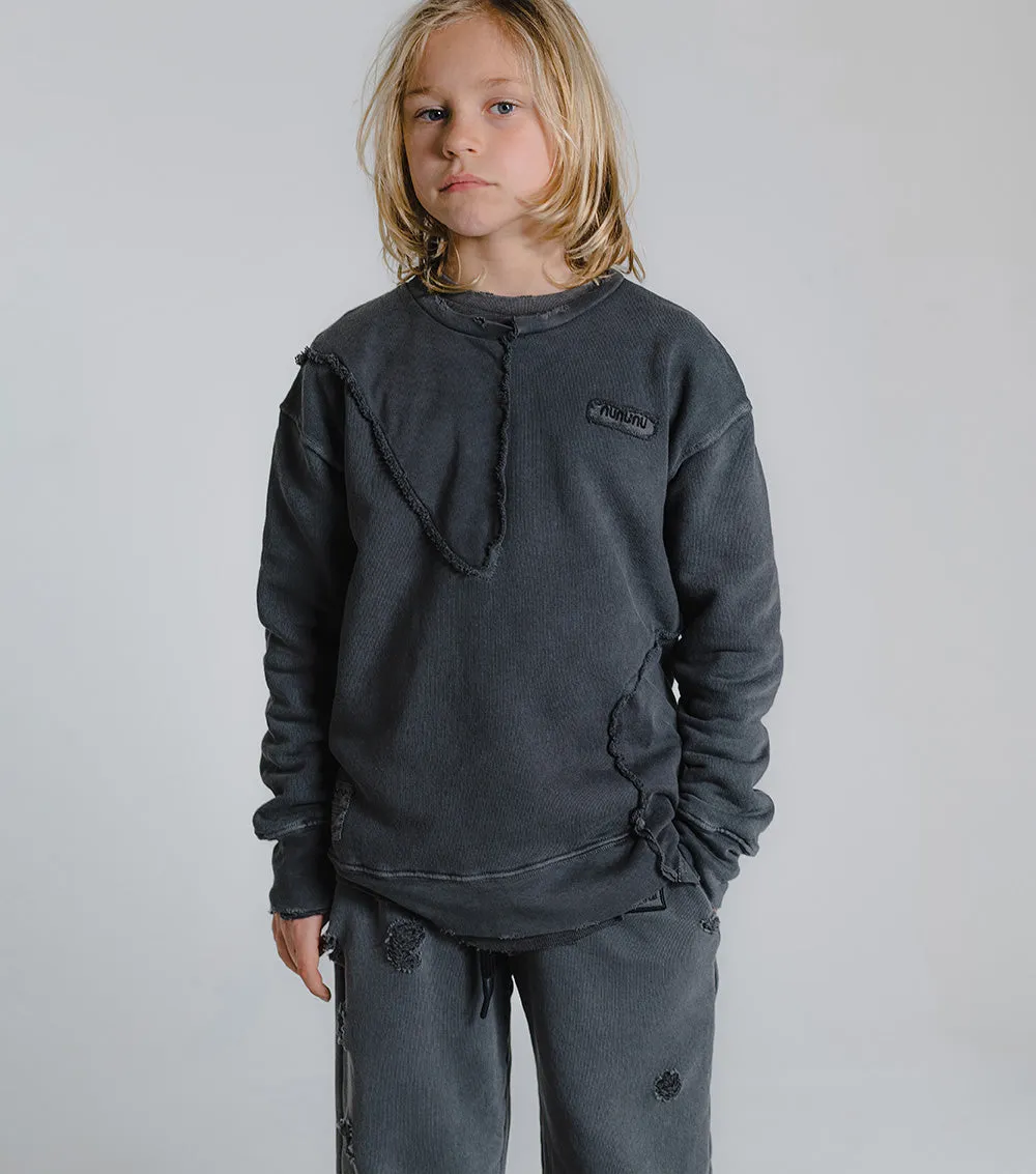 patchwork sweatshirt sold by nununu product image thumbnail 2