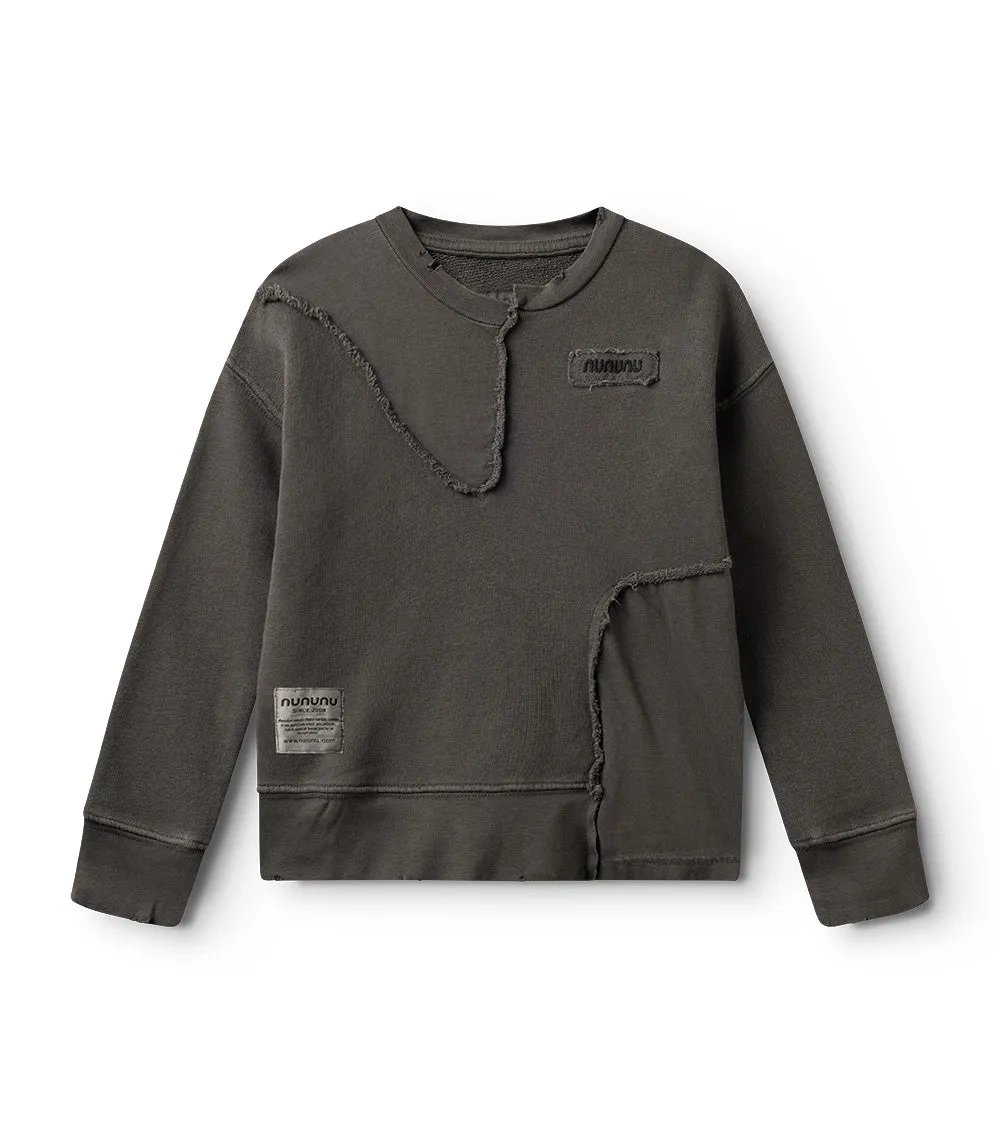 patchwork sweatshirt sold by nununu