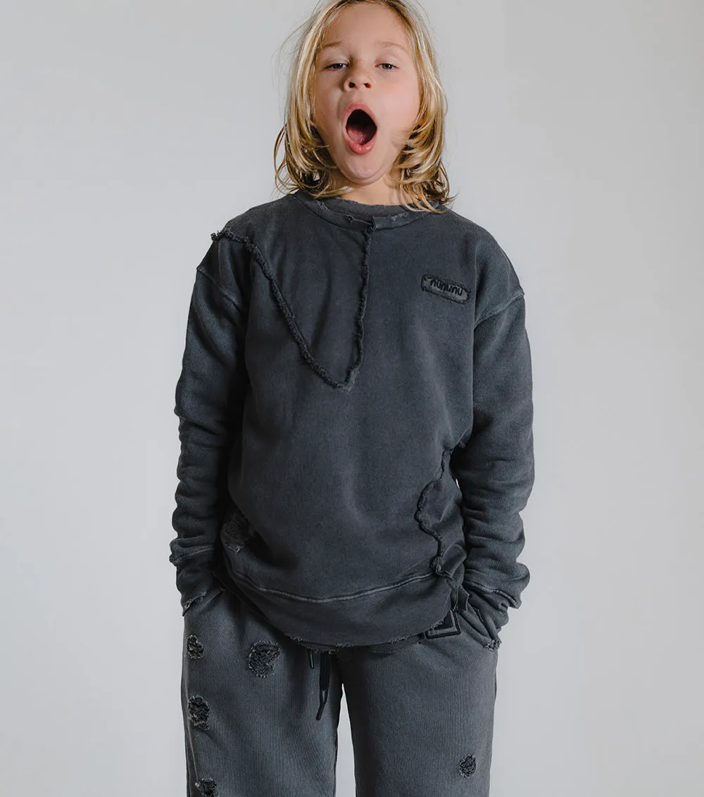 patchwork sweatshirt sold by nununu product image thumbnail 4