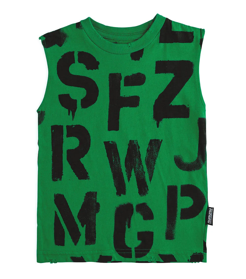 abc sleeveless shirt sold by nununu