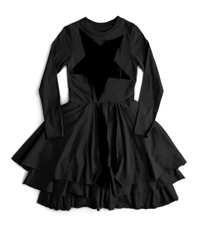 falling star layered dress sold by nununu