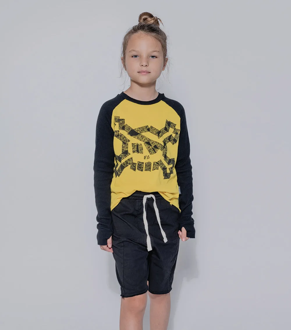 masking tape skull shirt sold by nununu product image thumbnail 5