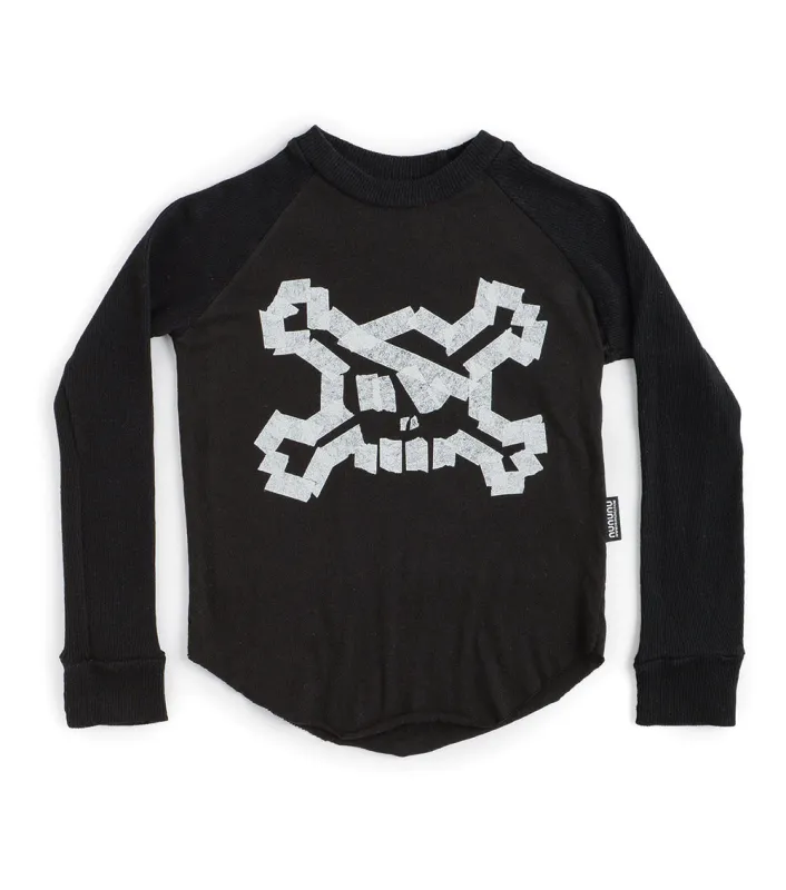 masking tape skull shirt sold by nununu
