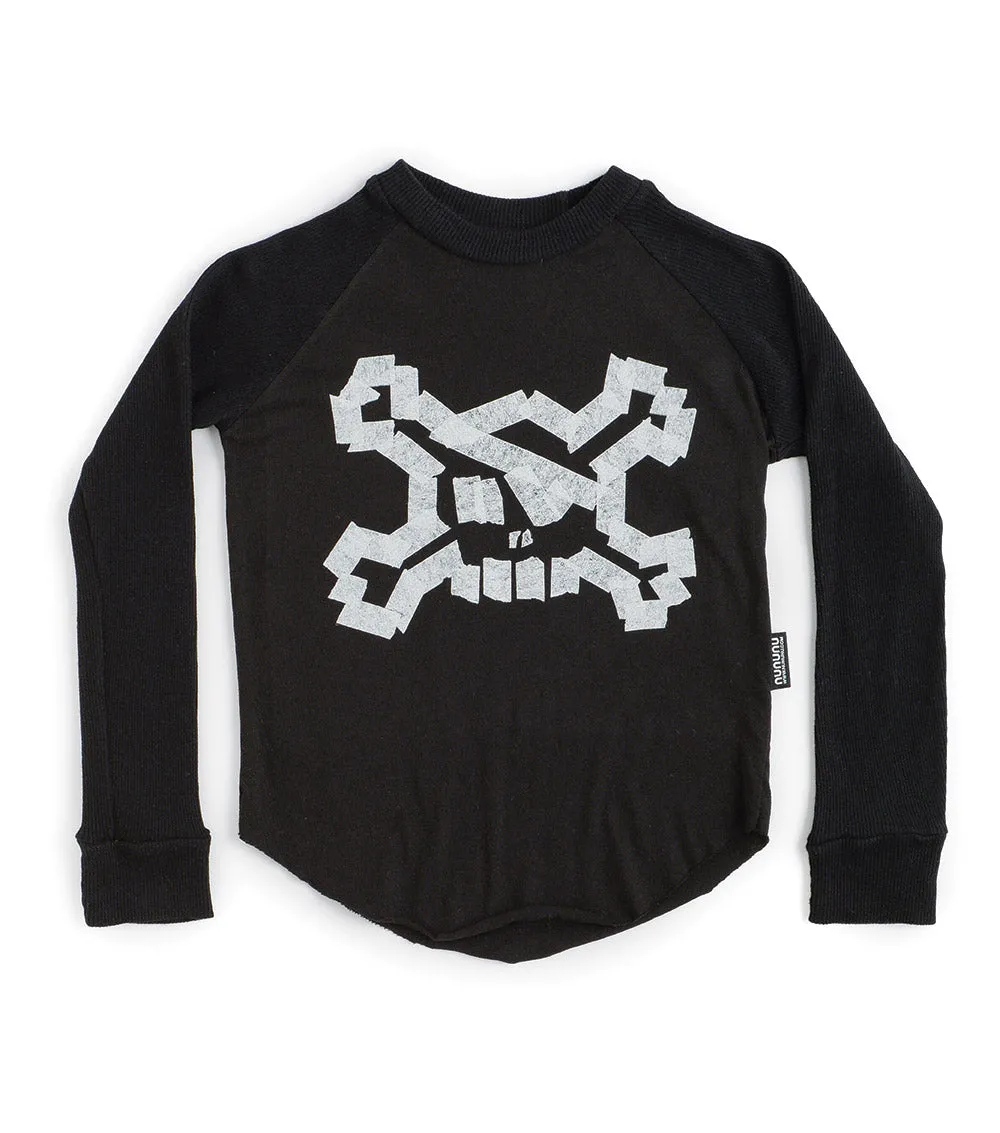 masking tape skull shirt sold by nununu