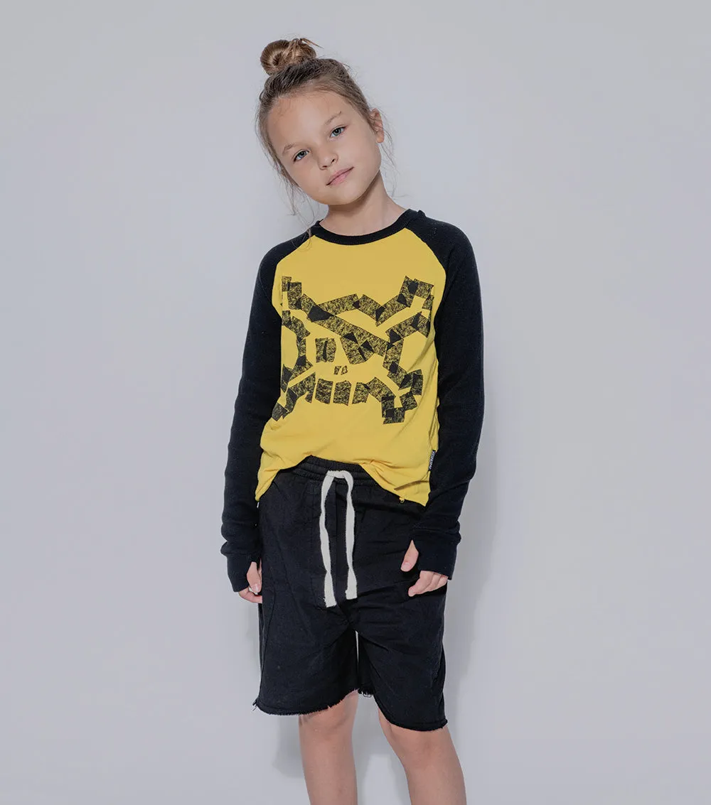 masking tape skull shirt sold by nununu product image thumbnail 3