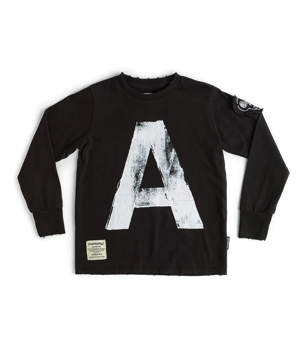 "a" shirt sold by nununu