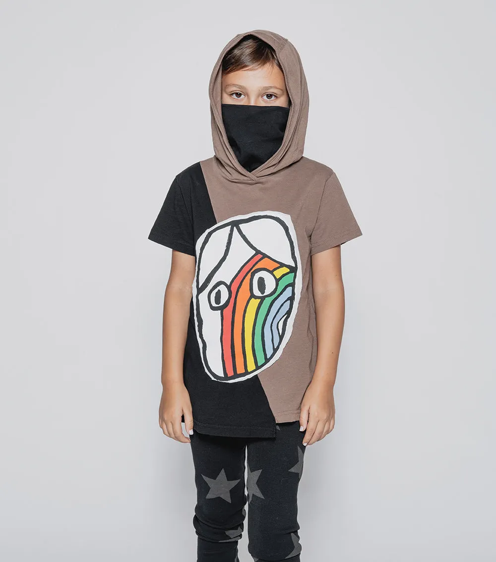 rainbow dude ninja shirt sold by nununu product image thumbnail 3