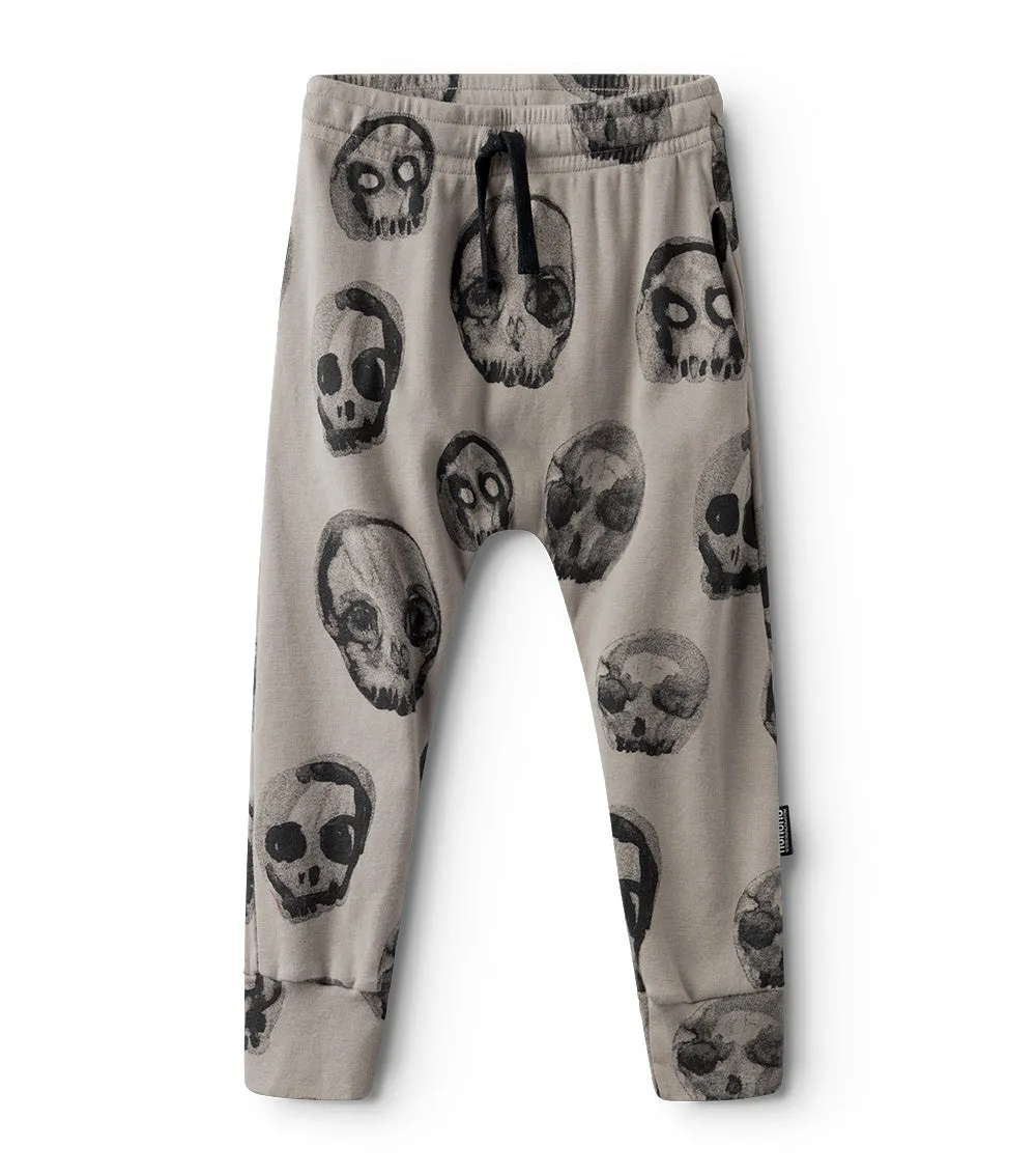 light faded skulls baggy pants sold by nununu