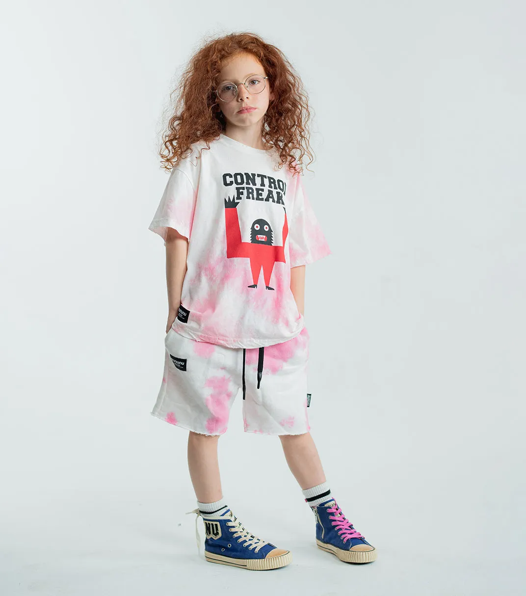 tie dye sweatshorts sold by nununu product image thumbnail 2