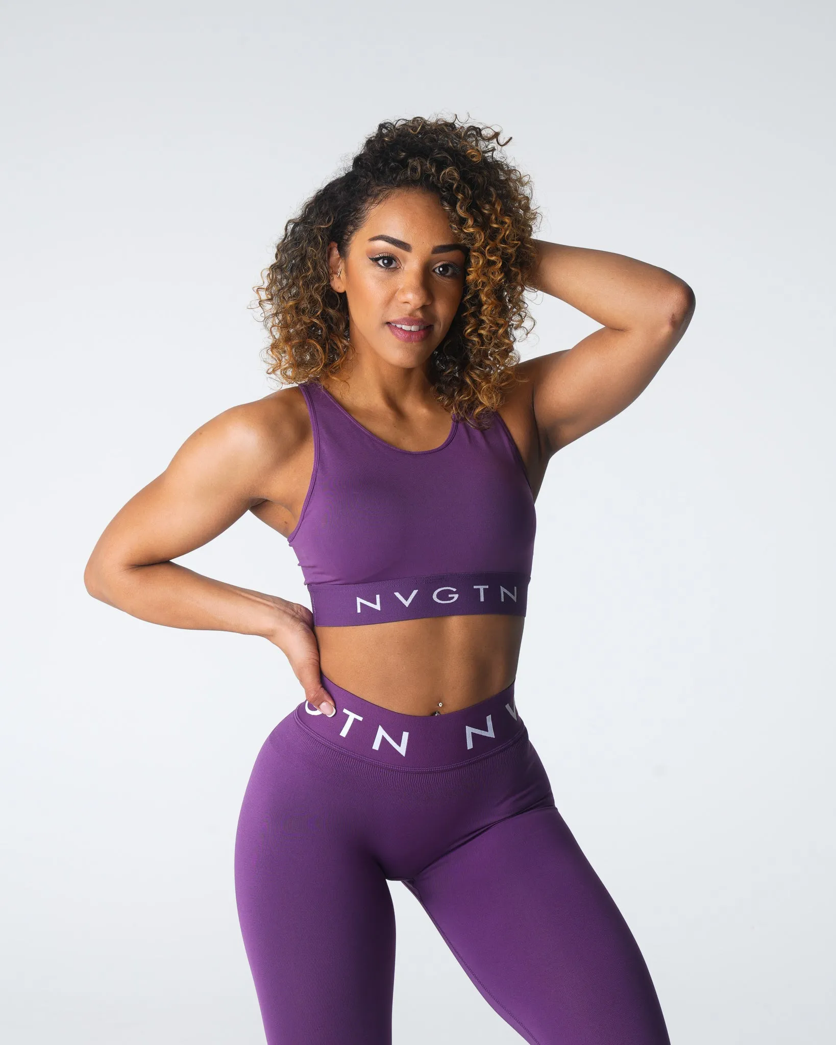 Amethyst Trilogy Sport Seamless Bra sold by NVGTN