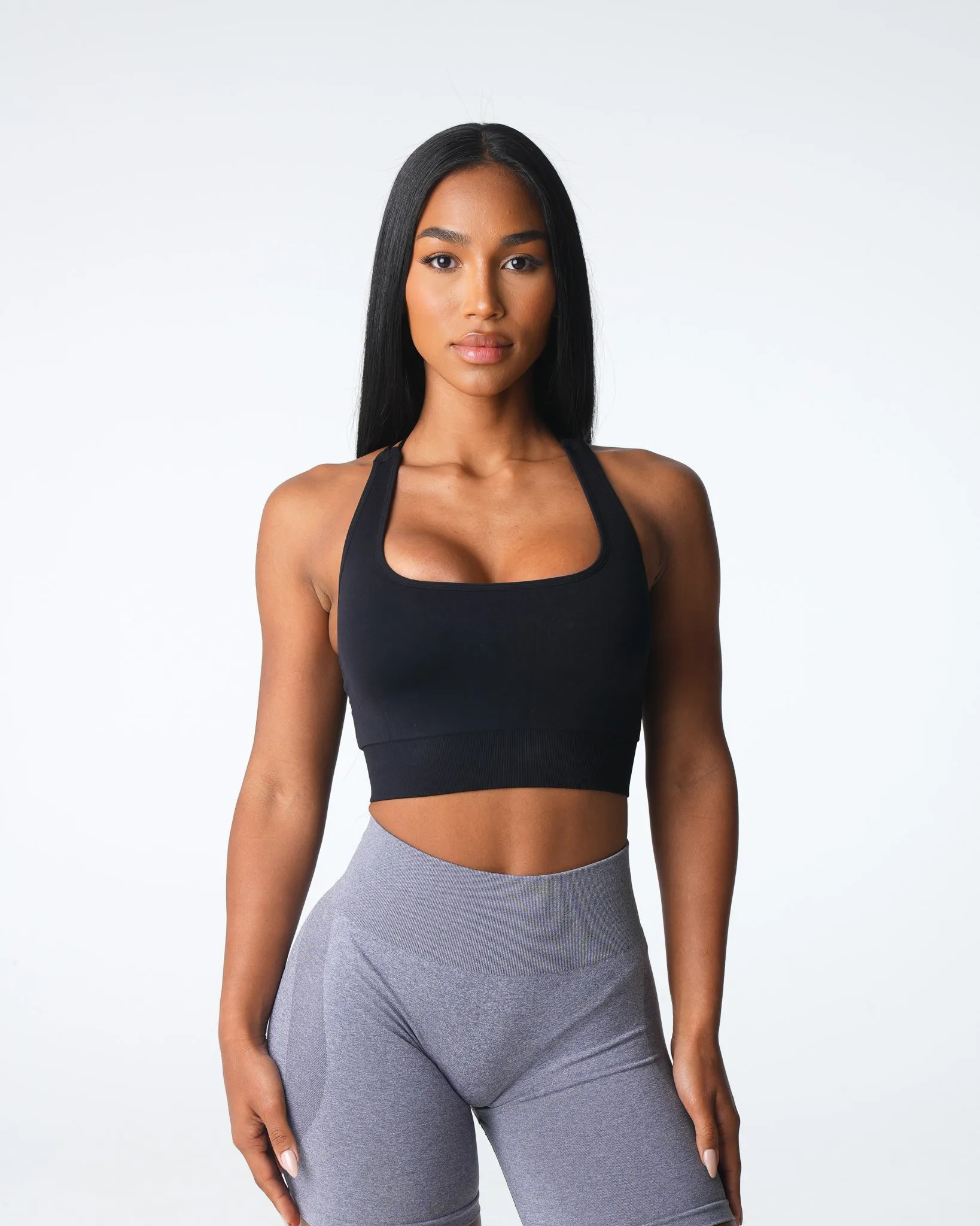 Black Thrive Seamless Bra sold by NVGTN product image thumbnail 2