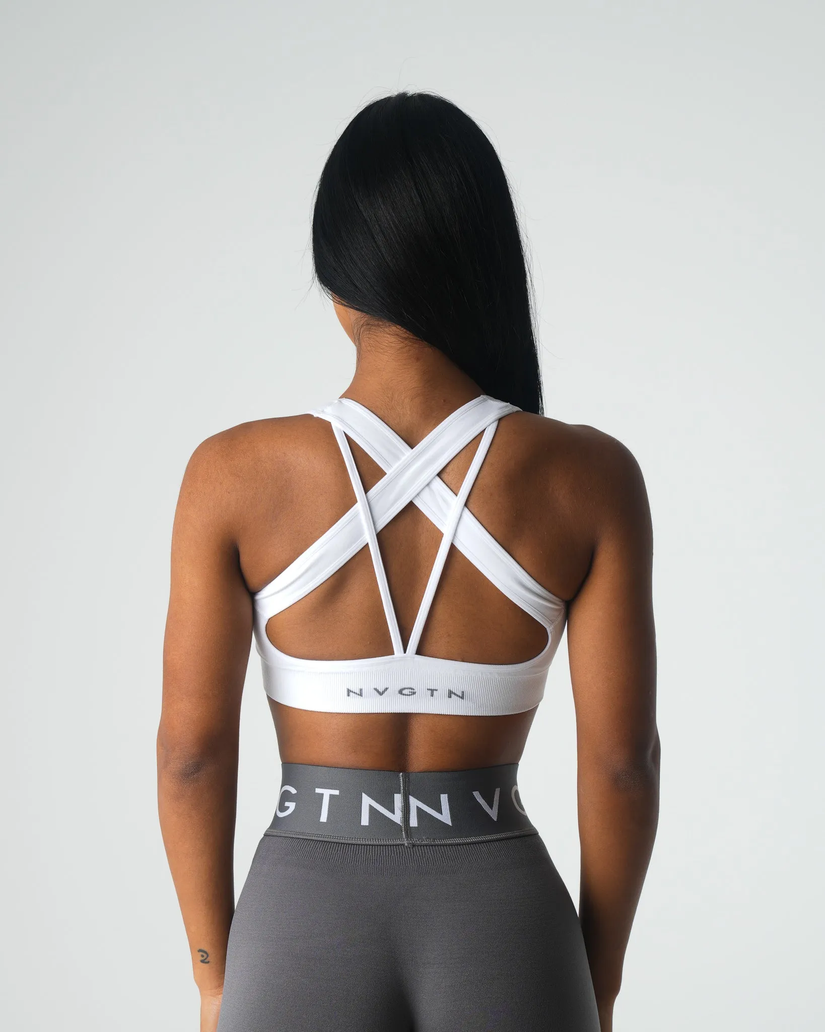 White Inspire Seamless Bra sold by NVGTN