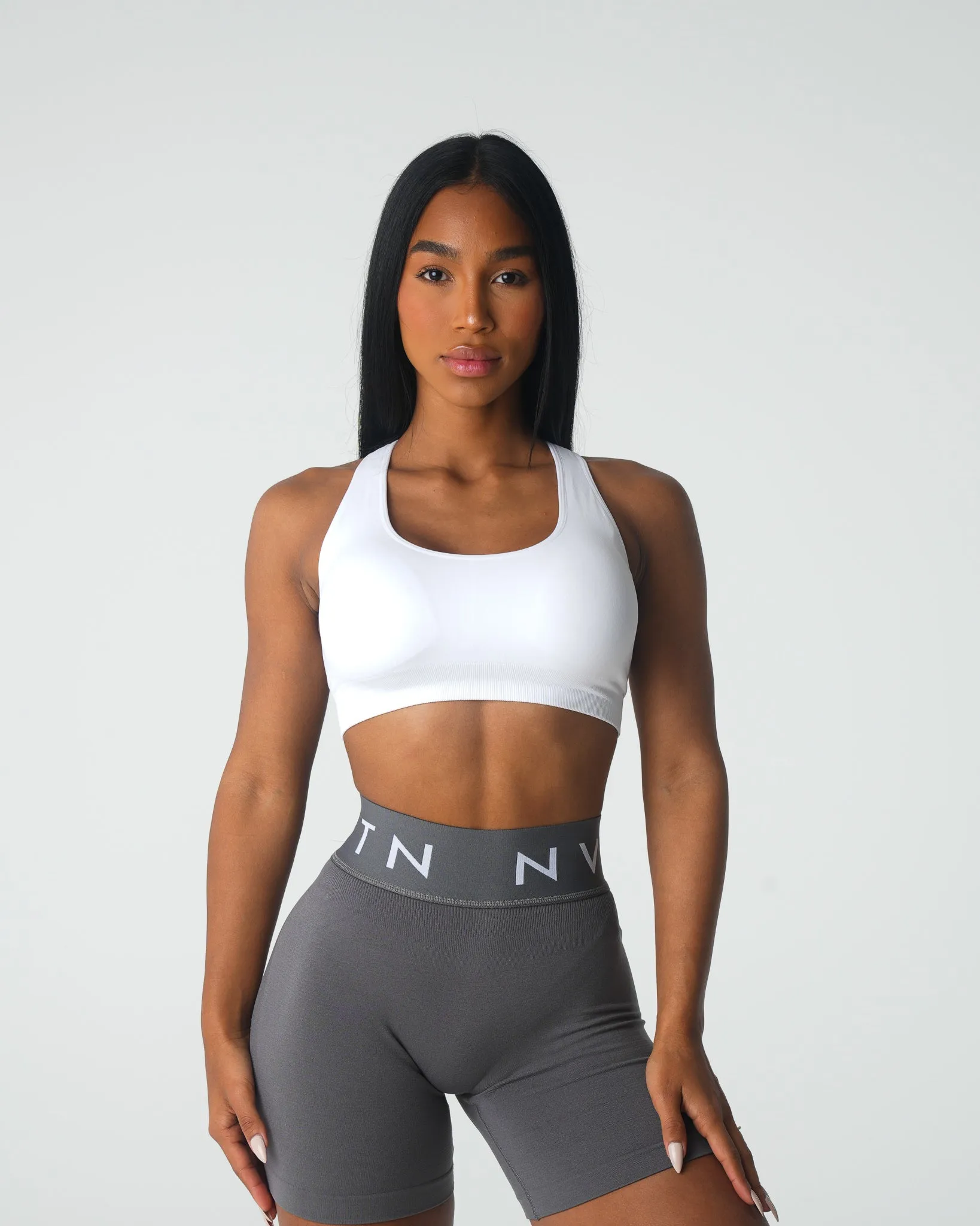 White Inspire Seamless Bra sold by NVGTN product image thumbnail 2