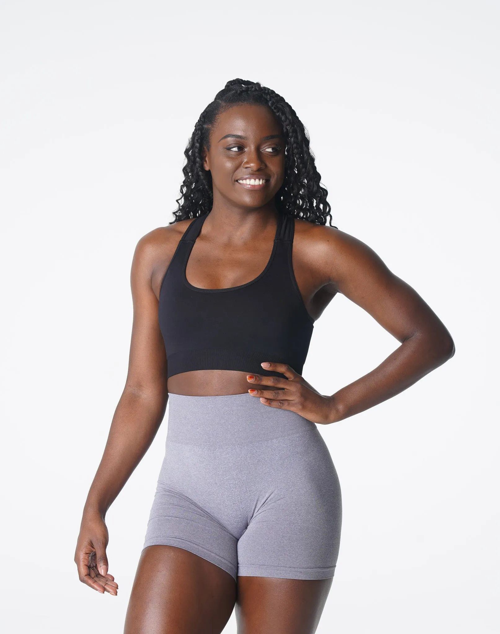 Black Surge Seamless Bra sold by NVGTN product image thumbnail 3