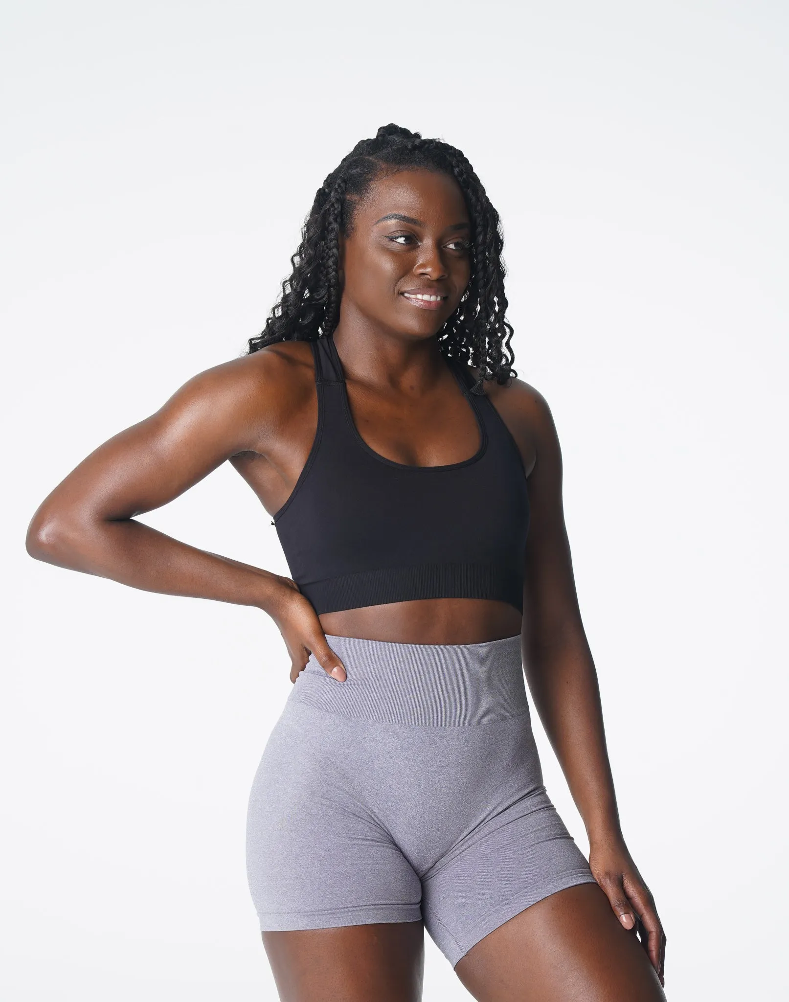 Black Surge Seamless Bra sold by NVGTN product image thumbnail 4