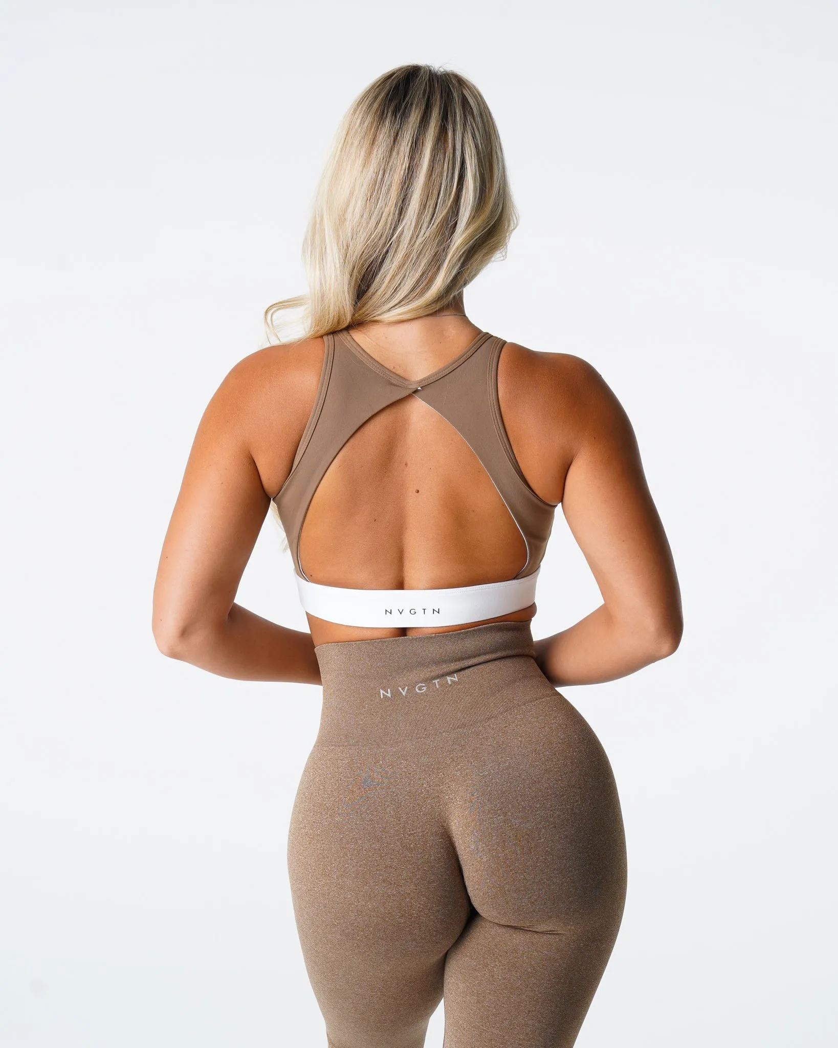 Mocha Agility Bra sold by NVGTN product image thumbnail 4