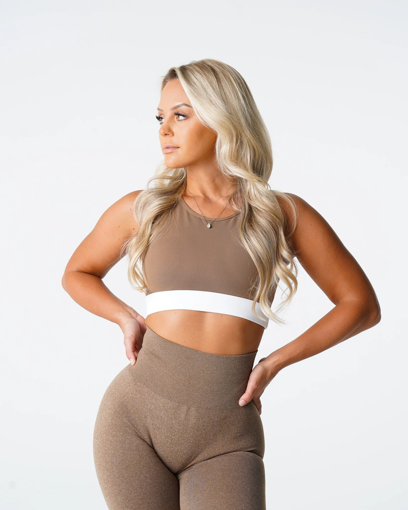 Mocha Agility Bra sold by NVGTN product image thumbnail 2