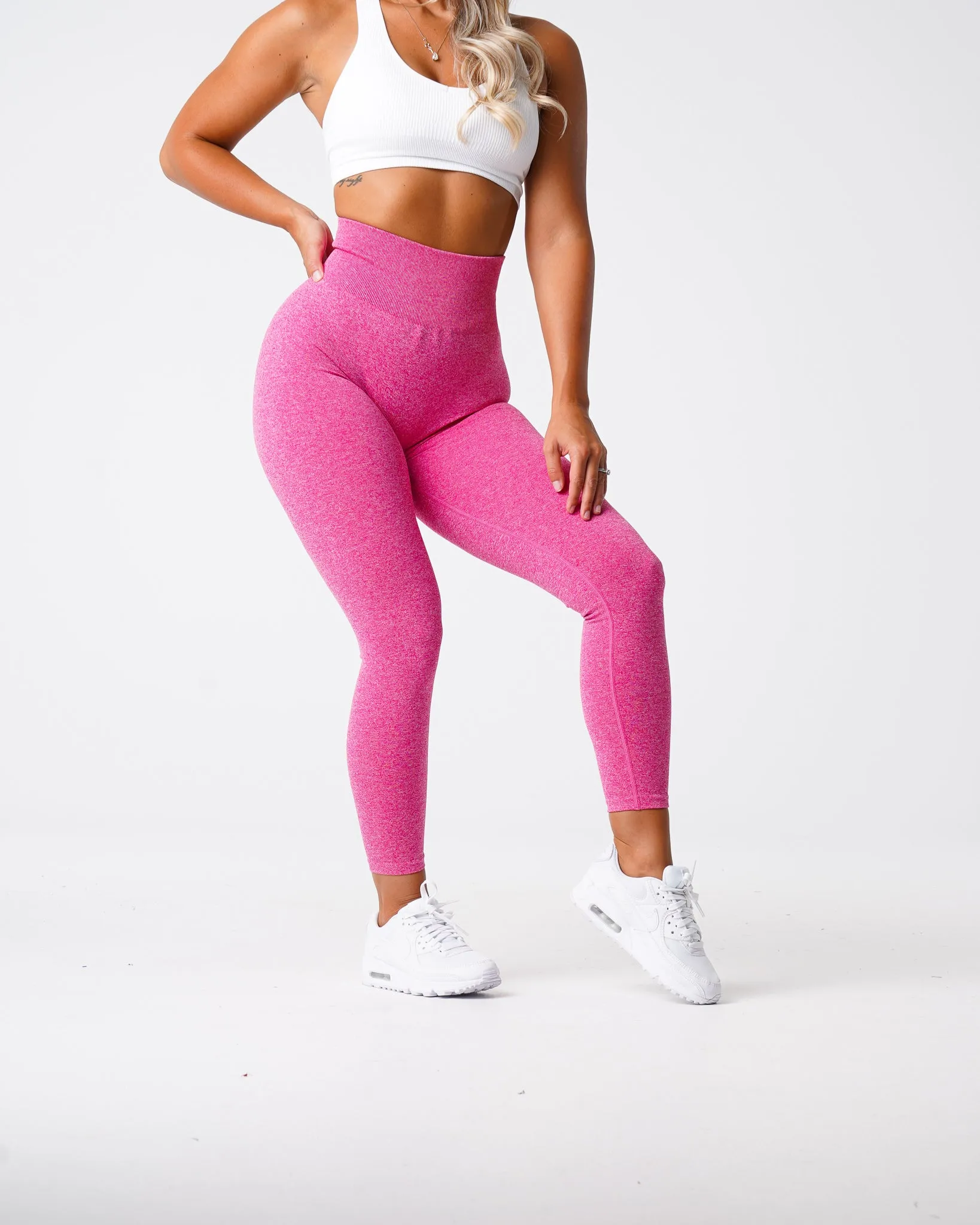 Fuchsia Scrunch Seamless Leggings sold by NVGTN product image thumbnail 4