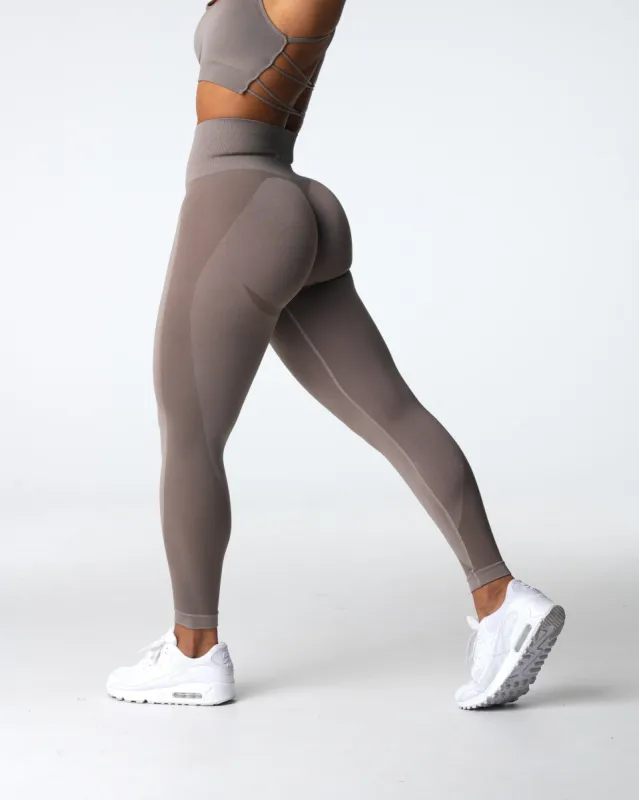 Taupe Contour 2.0 Seamless Leggings sold by NVGTN