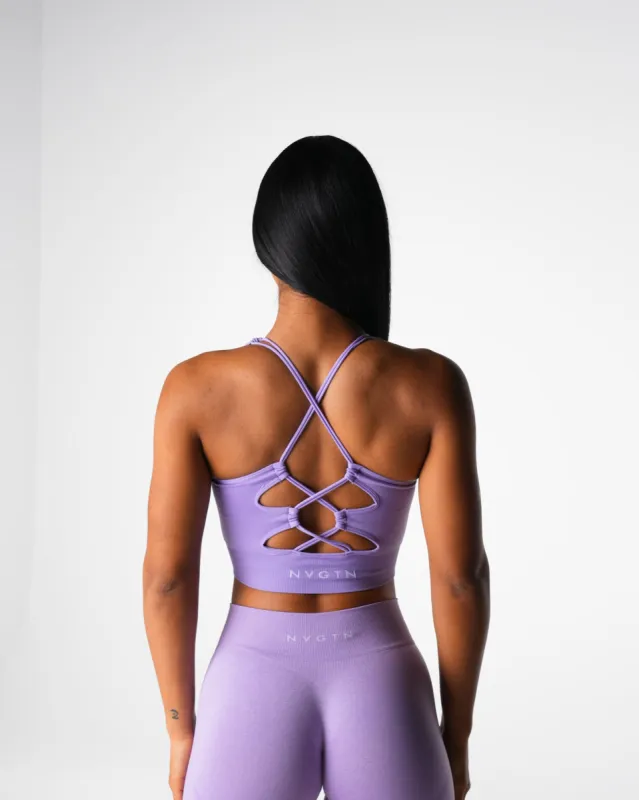 Lilac Thrive Seamless Bra sold by NVGTN