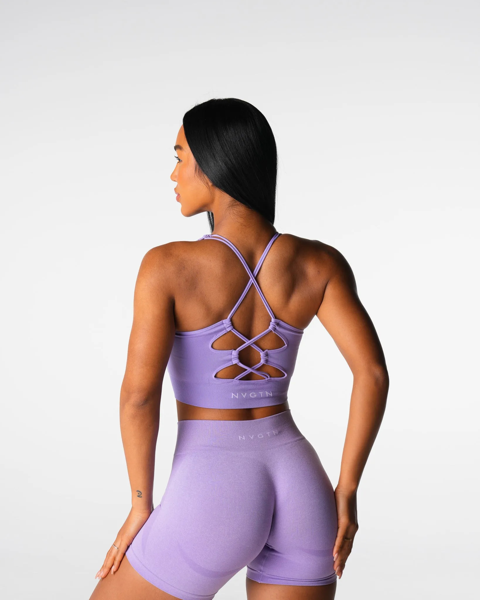 Lilac Thrive Seamless Bra sold by NVGTN product image thumbnail 4