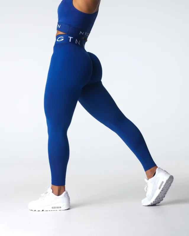 Navy Sport Seamless Leggings sold by NVGTN