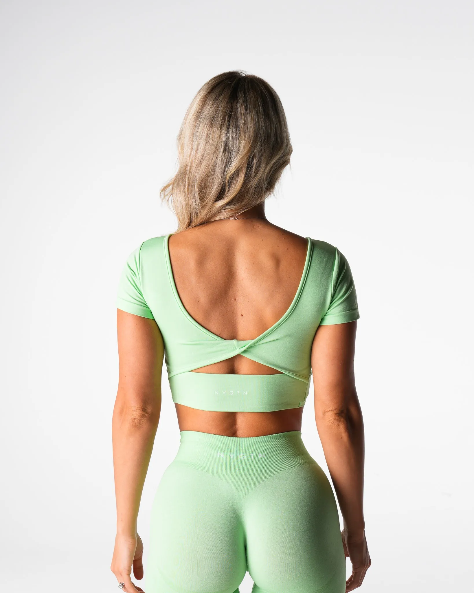 Pistachio Charm Seamless Bra sold by NVGTN