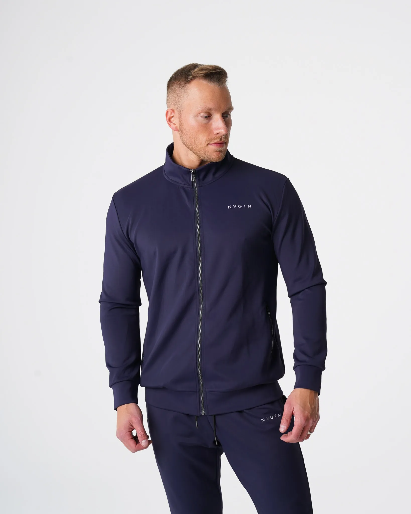 Navy Track Jacket sold by NVGTN product image thumbnail 2