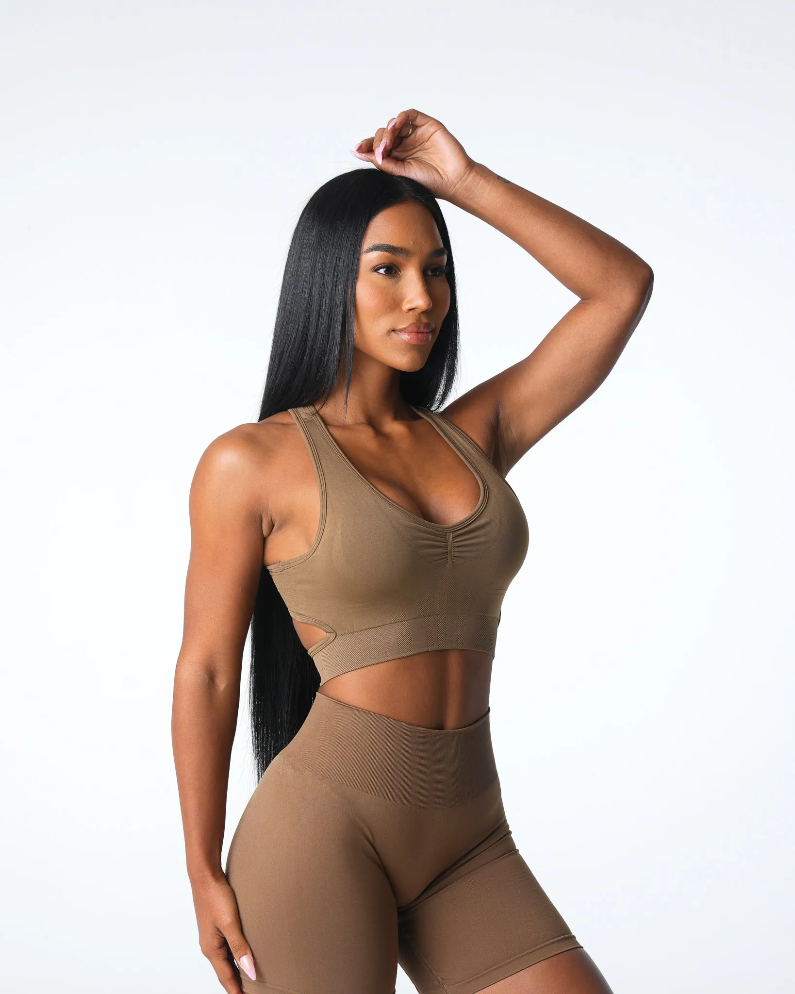 Toasted Almond Rise Seamless Bra sold by NVGTN product image thumbnail 3