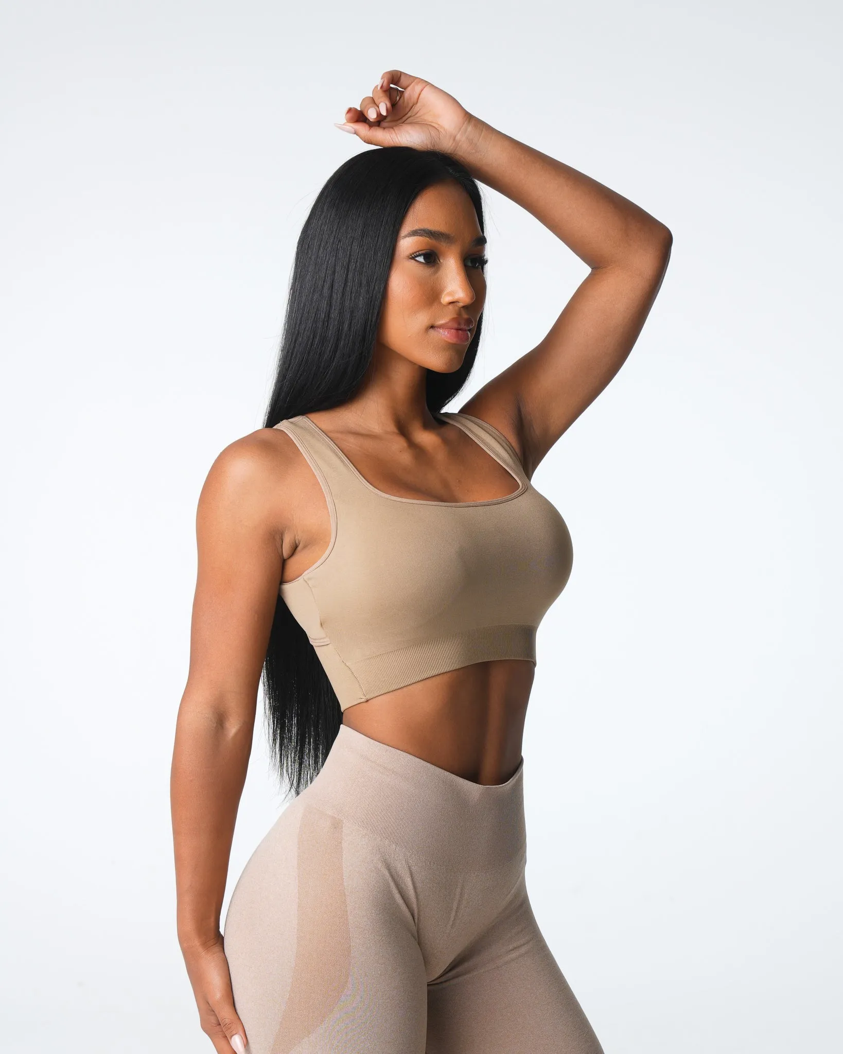 Beige Empower Seamless Bra sold by NVGTN product image thumbnail 3