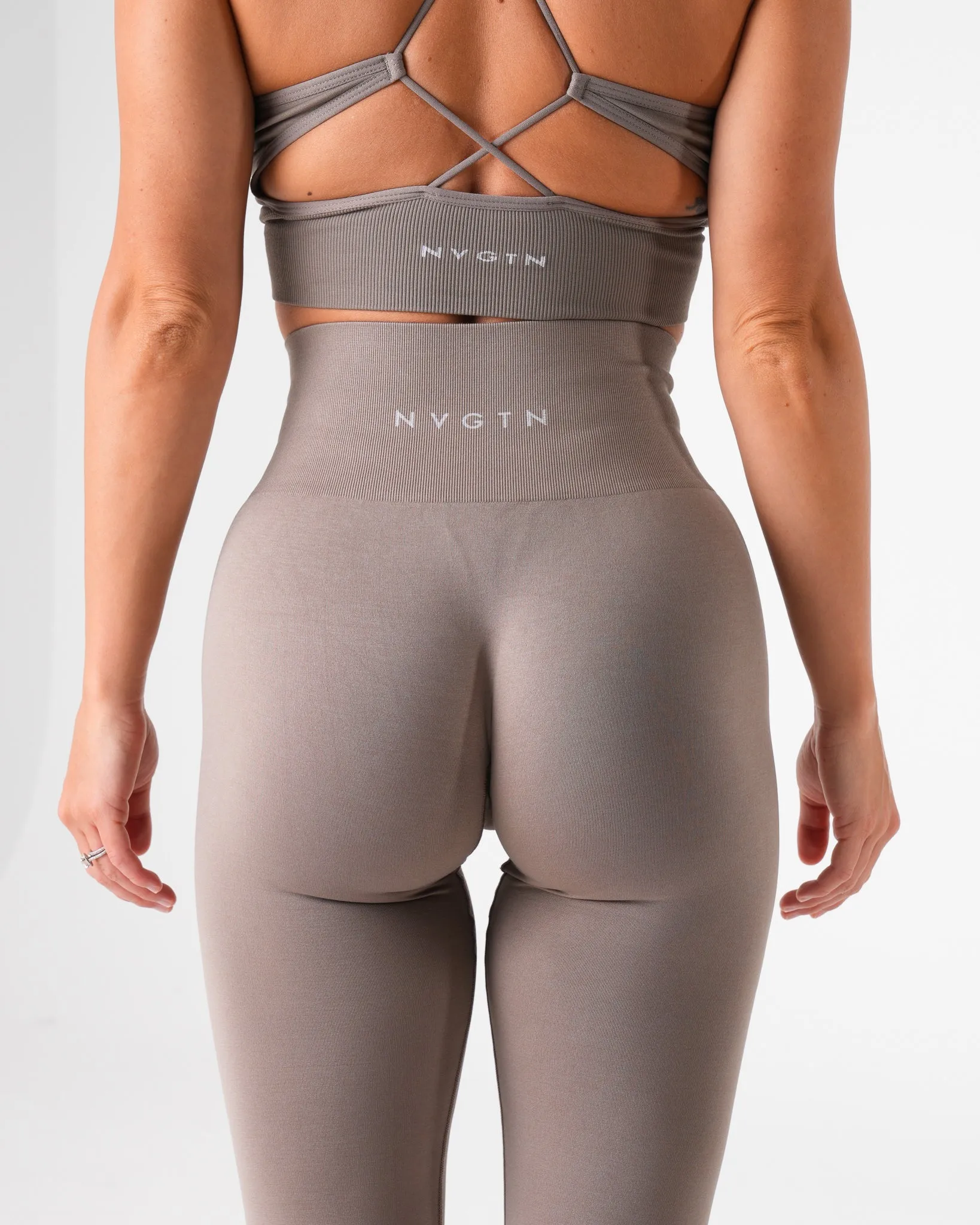 Taupe Shape Seamless Leggings sold by NVGTN product image thumbnail 2