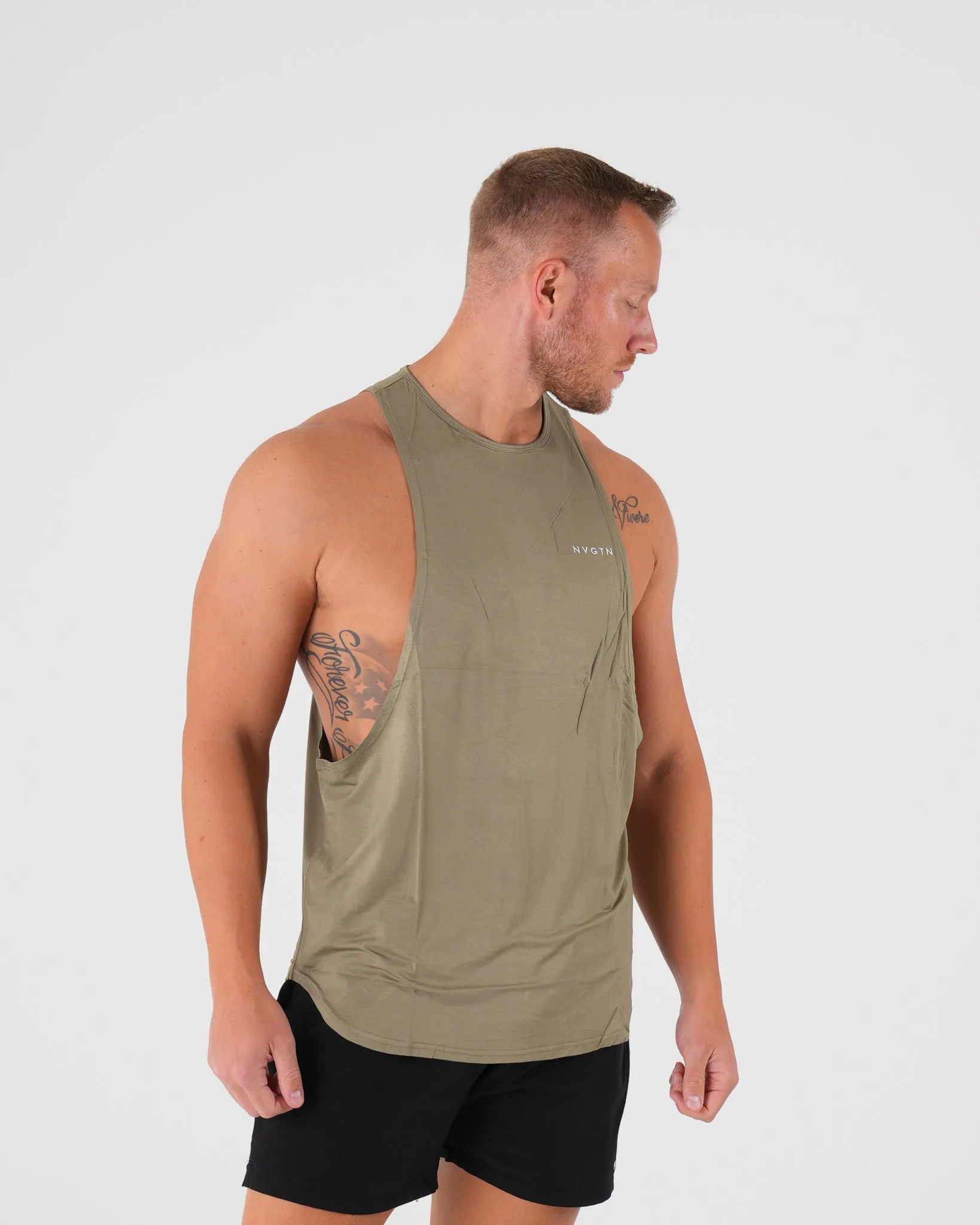 Sage Green Tech Edge Tank sold by NVGTN product image thumbnail 3