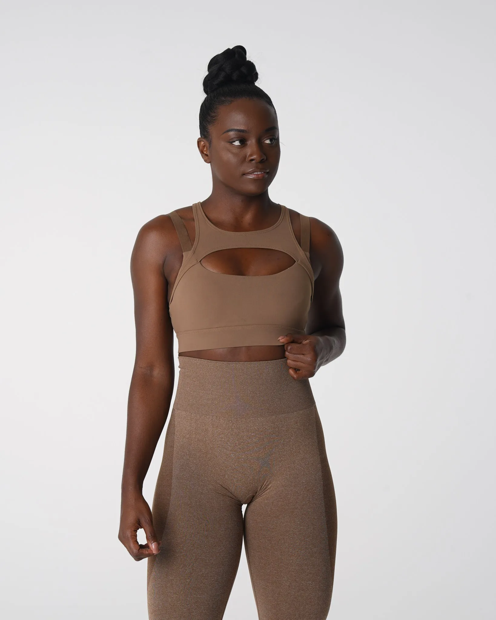 Mocha Apex Bra sold by NVGTN product image thumbnail 3