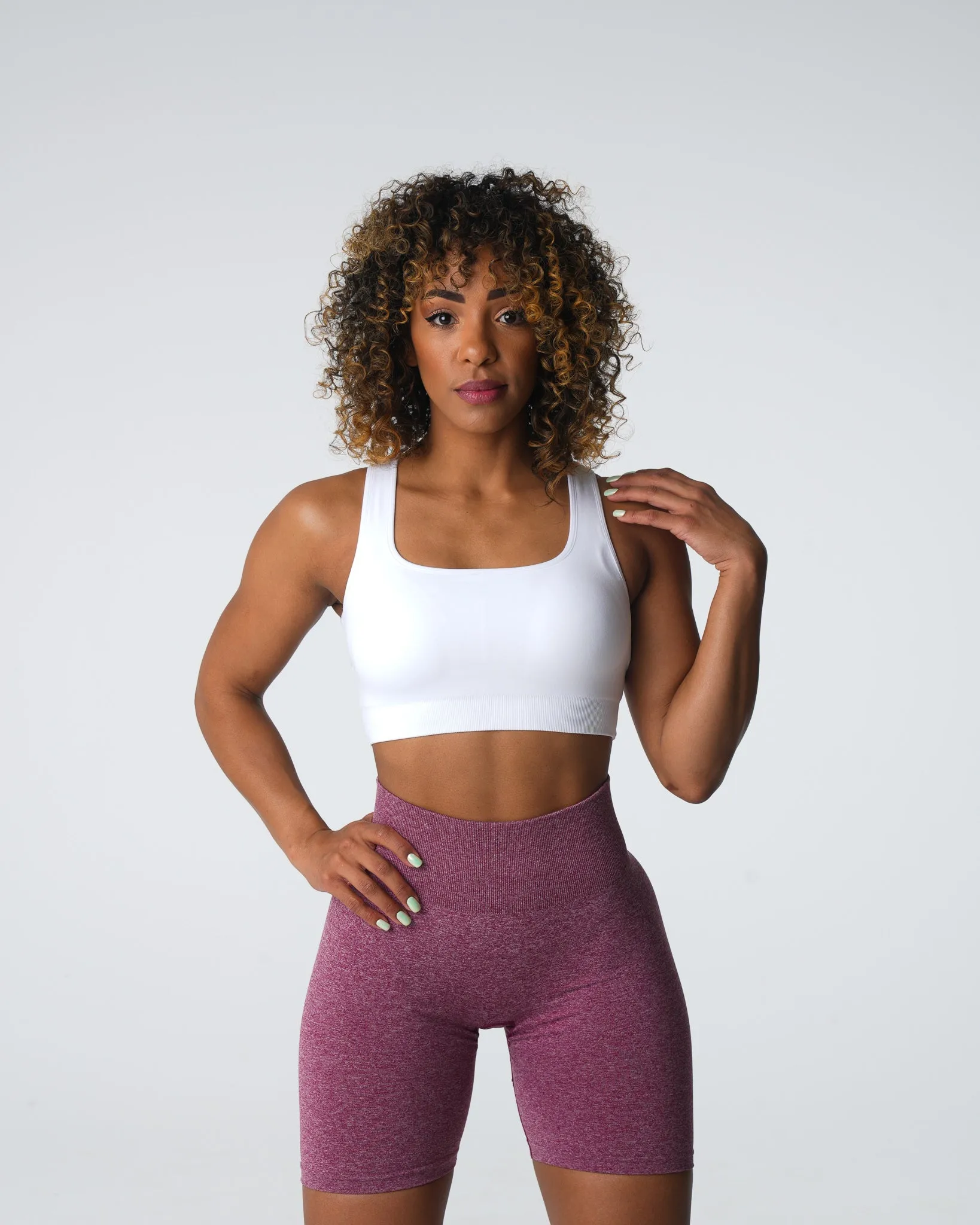 White Empower Seamless Bra sold by NVGTN product image thumbnail 2