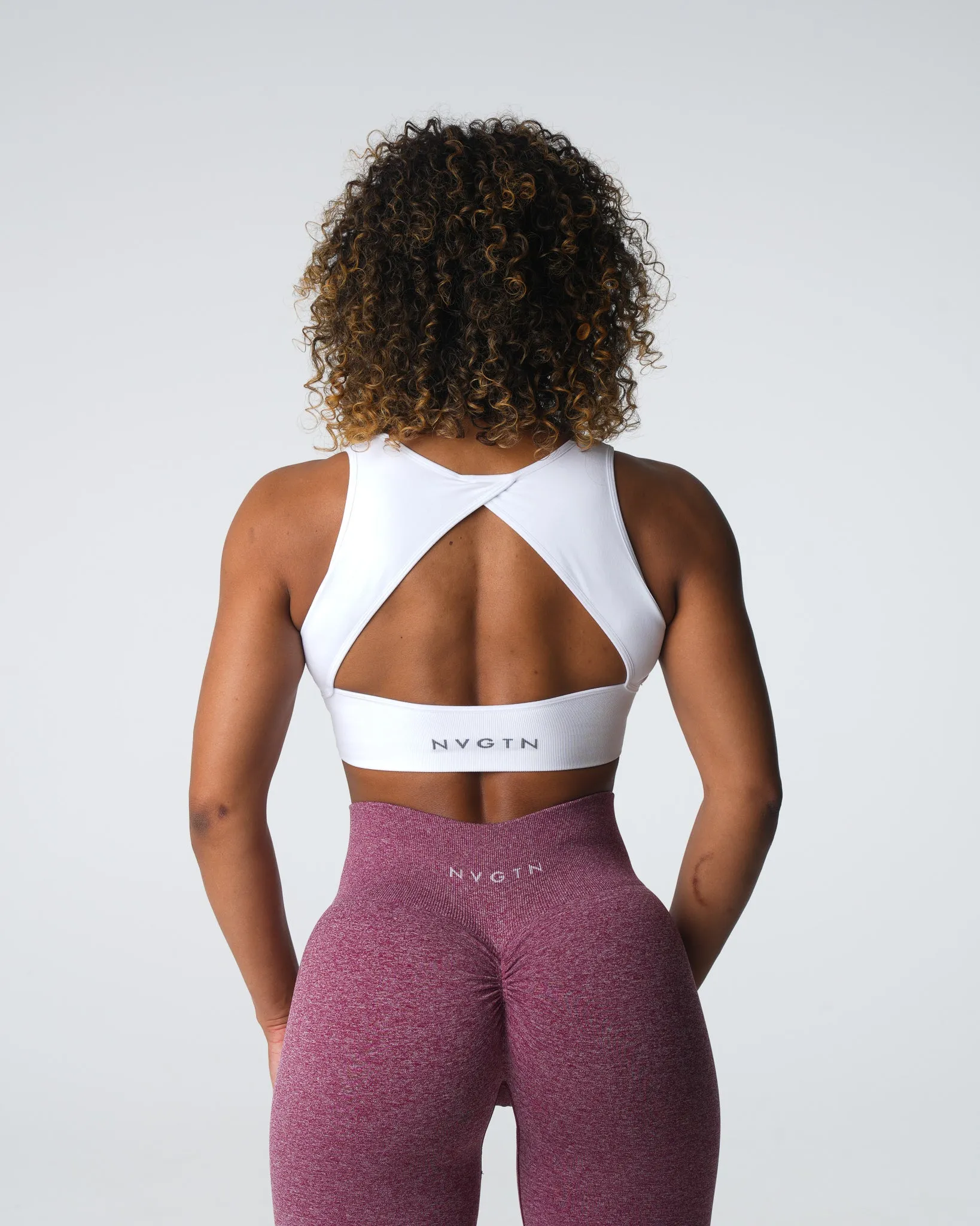 White Empower Seamless Bra sold by NVGTN product image thumbnail 4