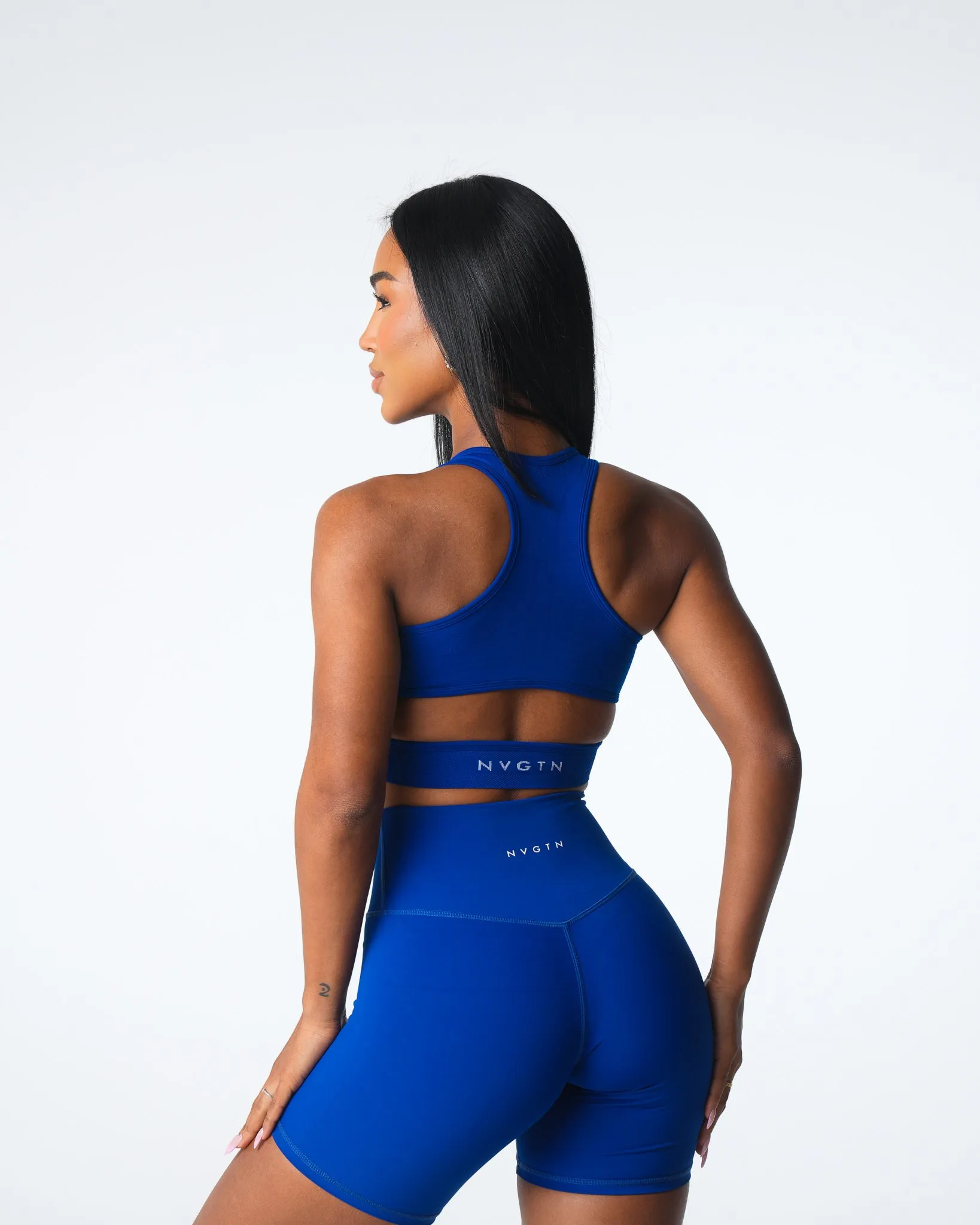 Sapphire Blue Rise Seamless Bra sold by NVGTN product image thumbnail 4