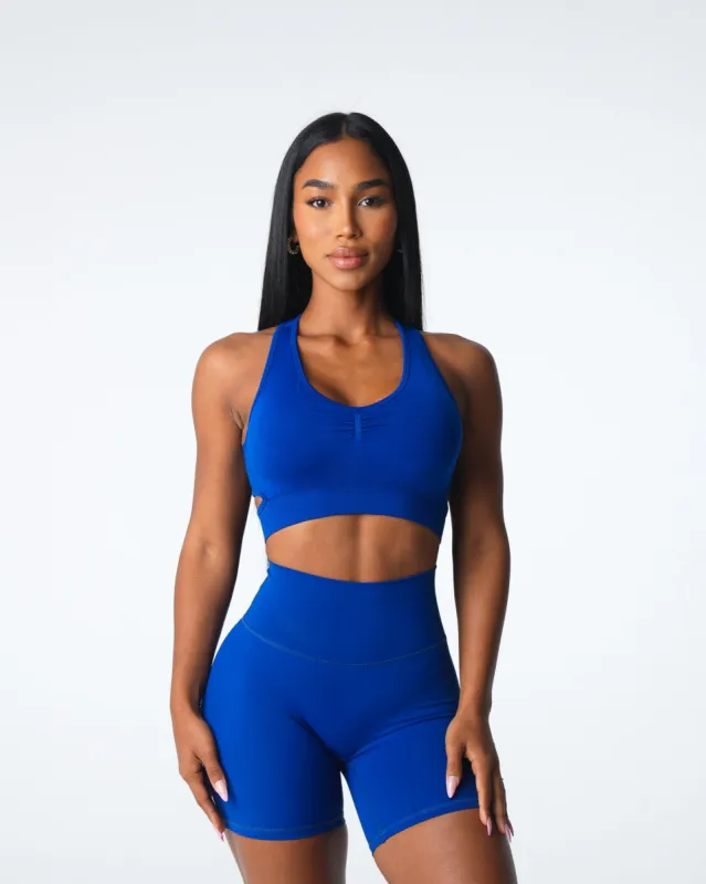 Sapphire Blue Rise Seamless Bra sold by NVGTN