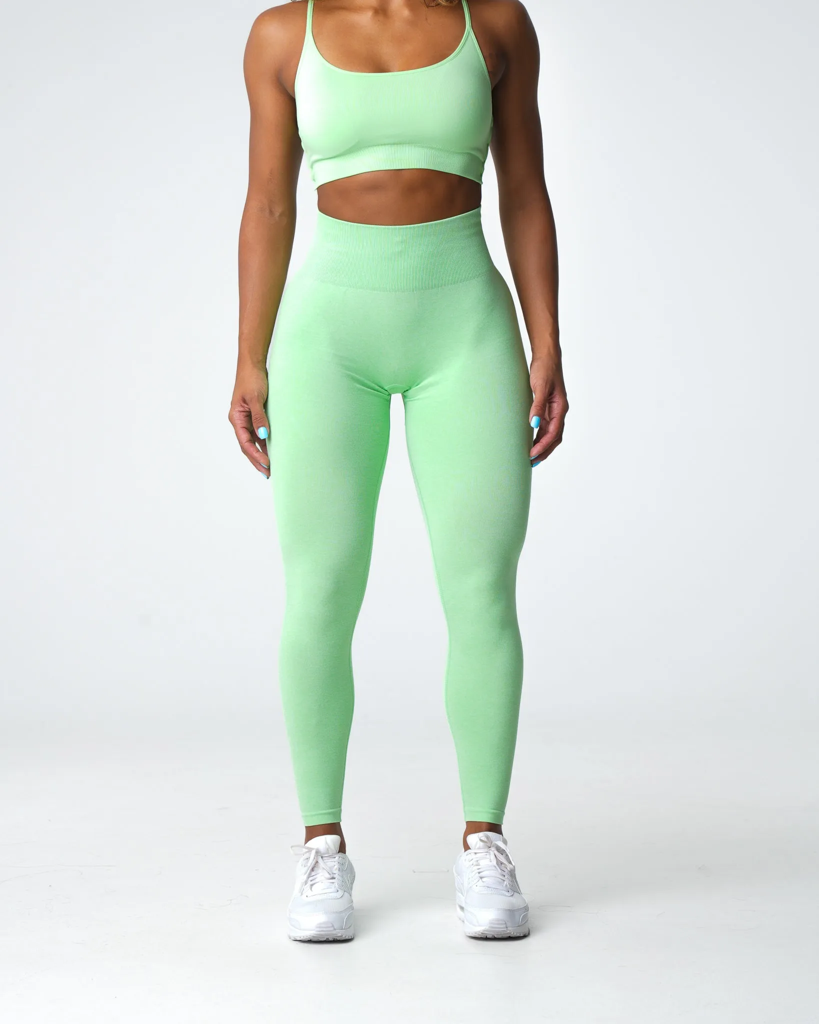 Pistachio Scrunch Seamless Leggings sold by NVGTN product image thumbnail 3