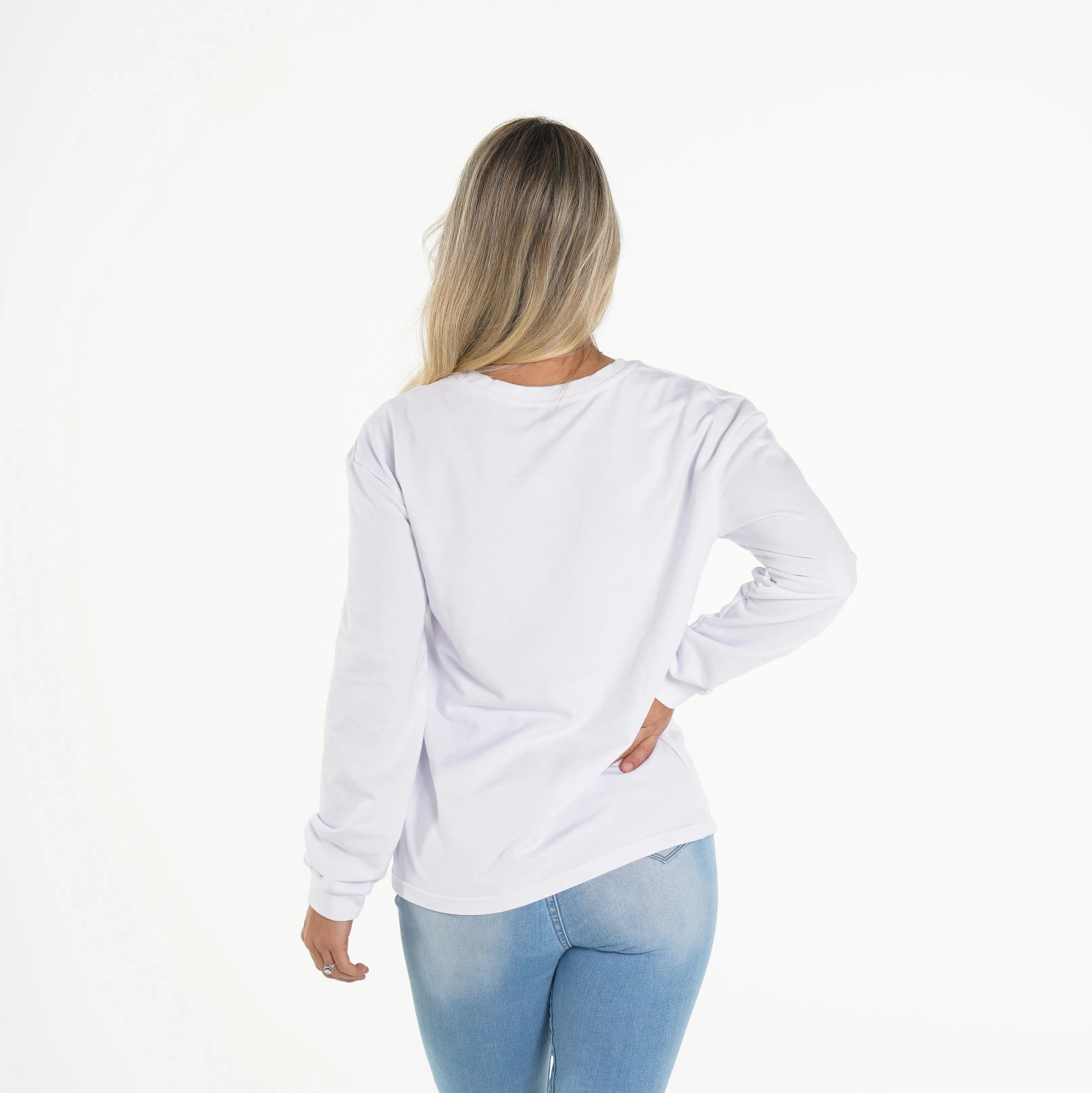 White Navi Crew Neck sold by NVGTN product image thumbnail 2