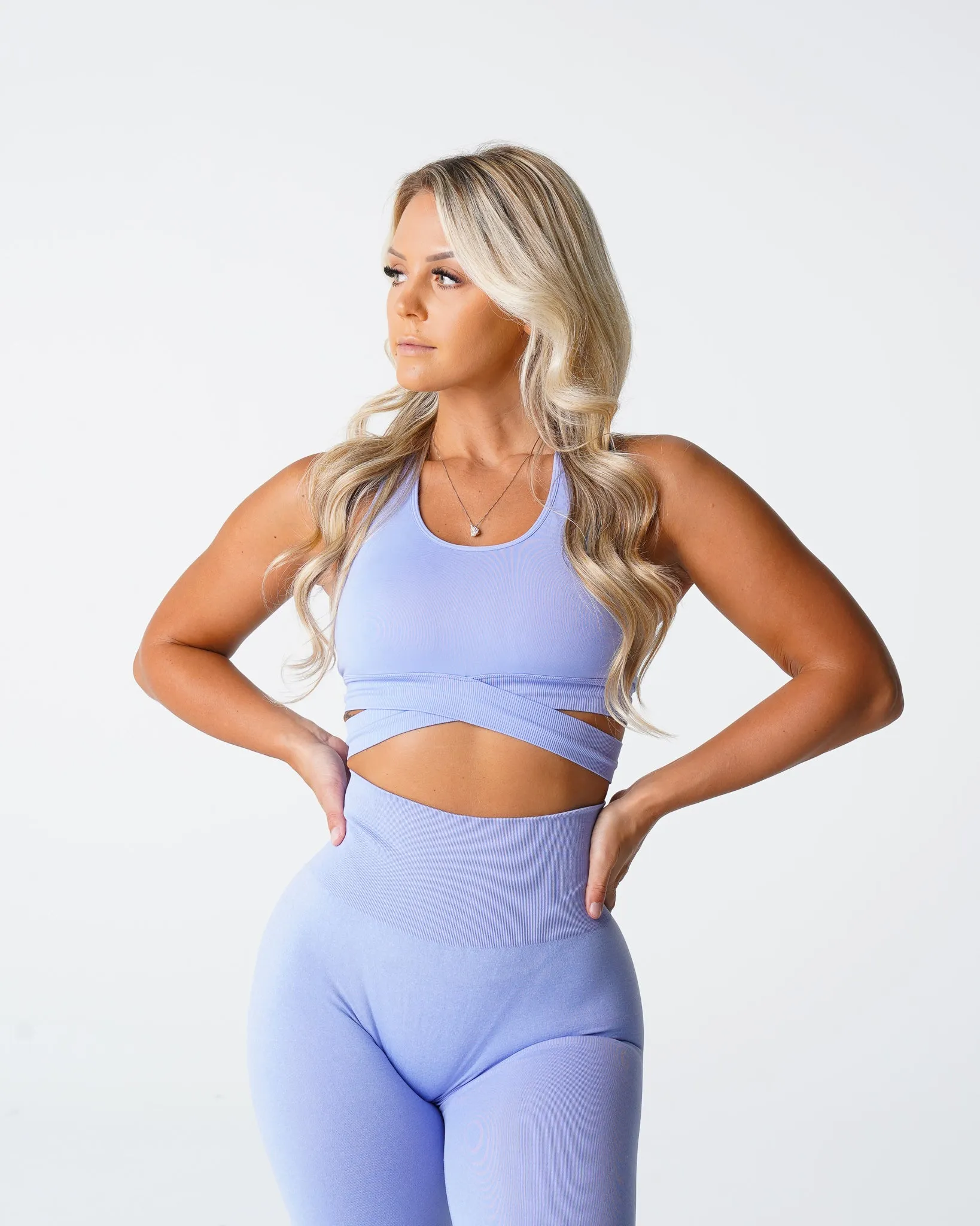 Periwinkle Sculpt Seamless Bra Top sold by NVGTN product image thumbnail 3