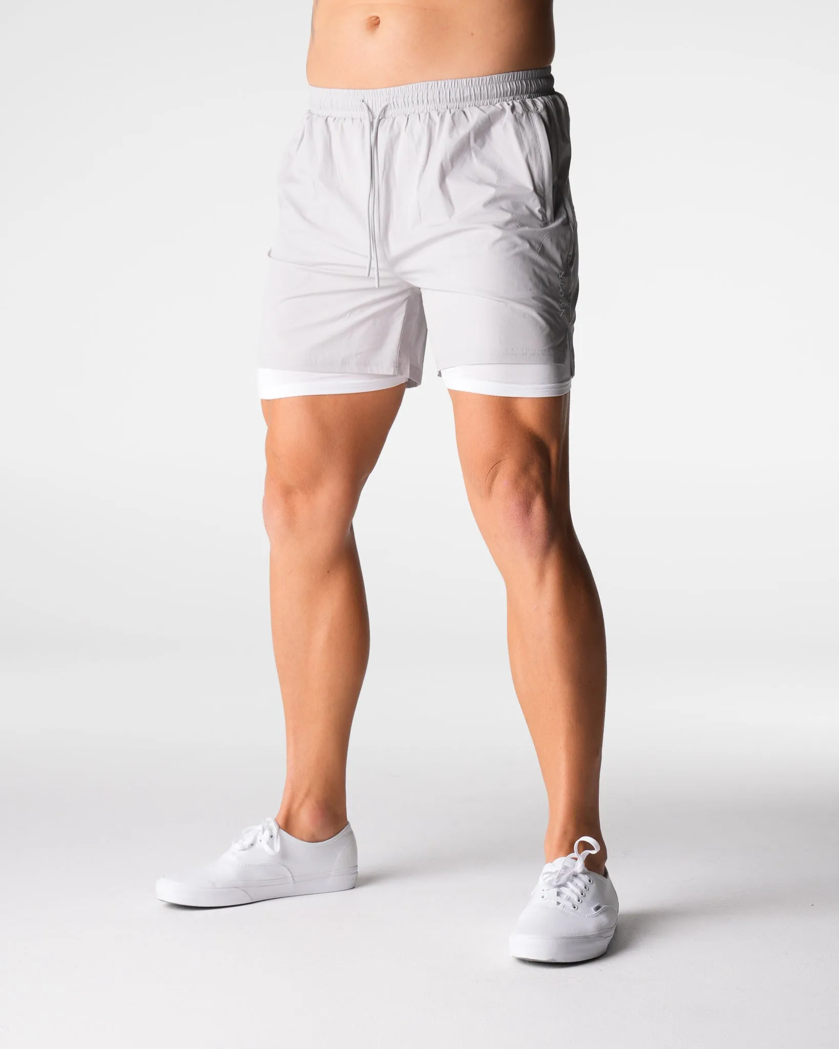 Light Grey Voyager Shorts sold by NVGTN