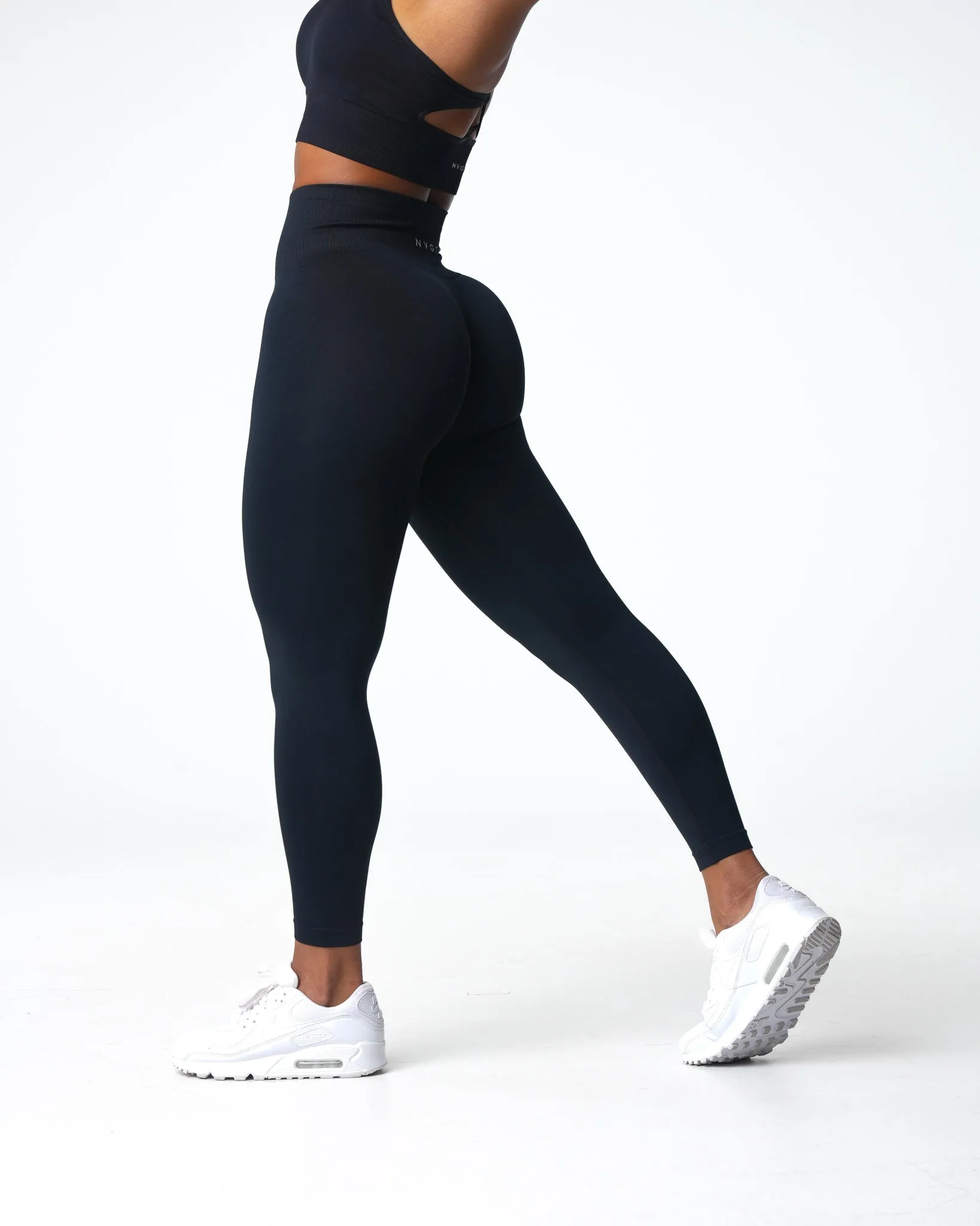 Black Shape Seamless Leggings sold by NVGTN