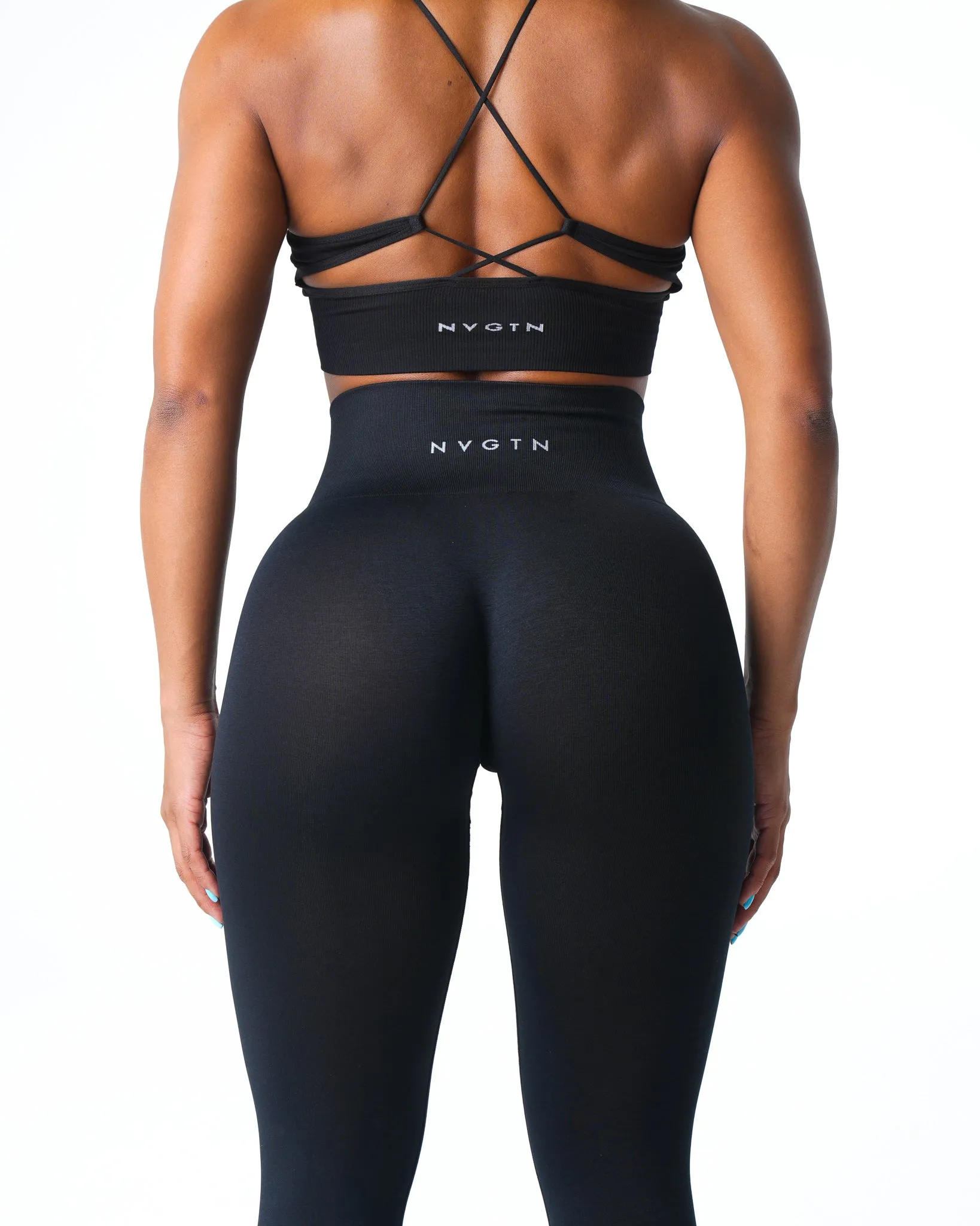 Black Shape Seamless Leggings sold by NVGTN product image thumbnail 2