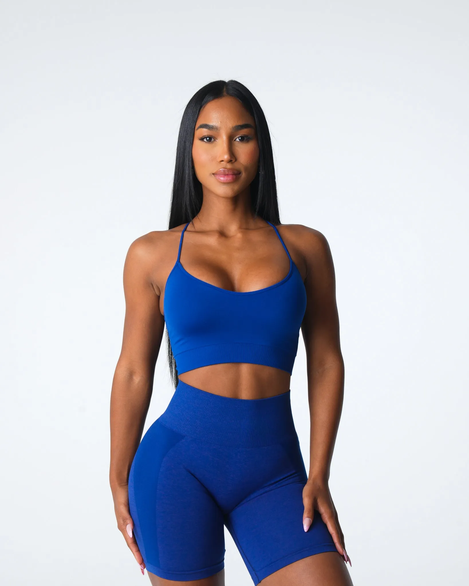 Azure Blue Cascade Seamless Bra sold by NVGTN product image thumbnail 2