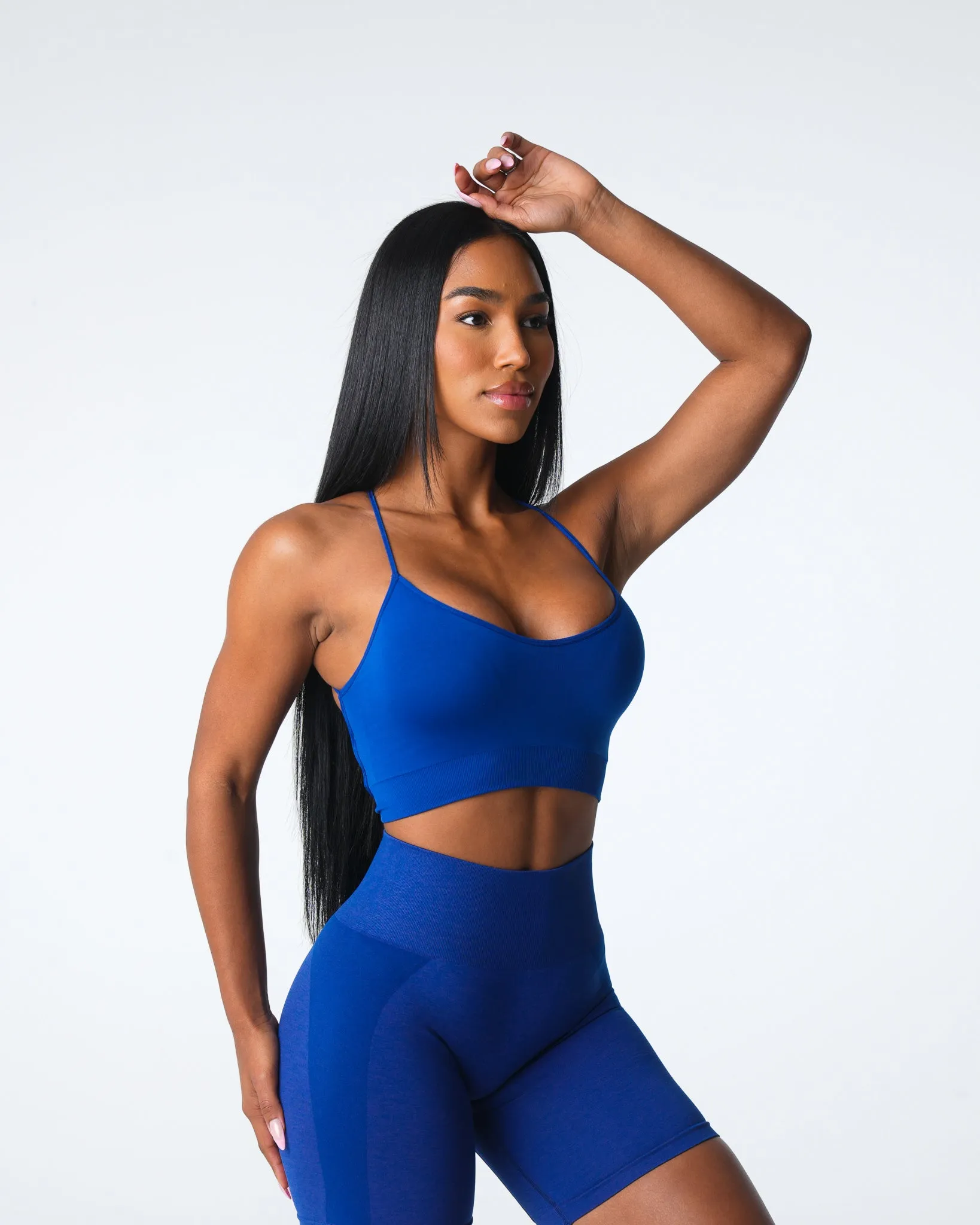 Azure Blue Cascade Seamless Bra sold by NVGTN product image thumbnail 3