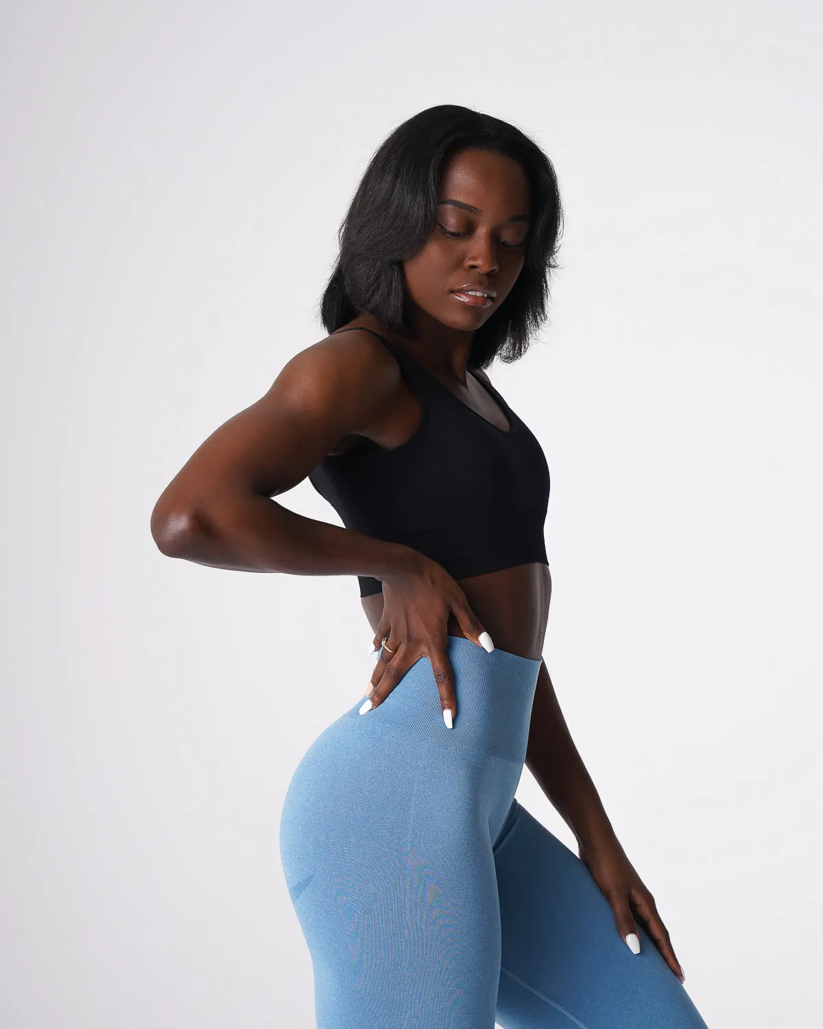 Black Elevate Seamless Bra sold by NVGTN product image thumbnail 3