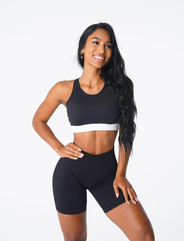 Black Agility Bra sold by NVGTN