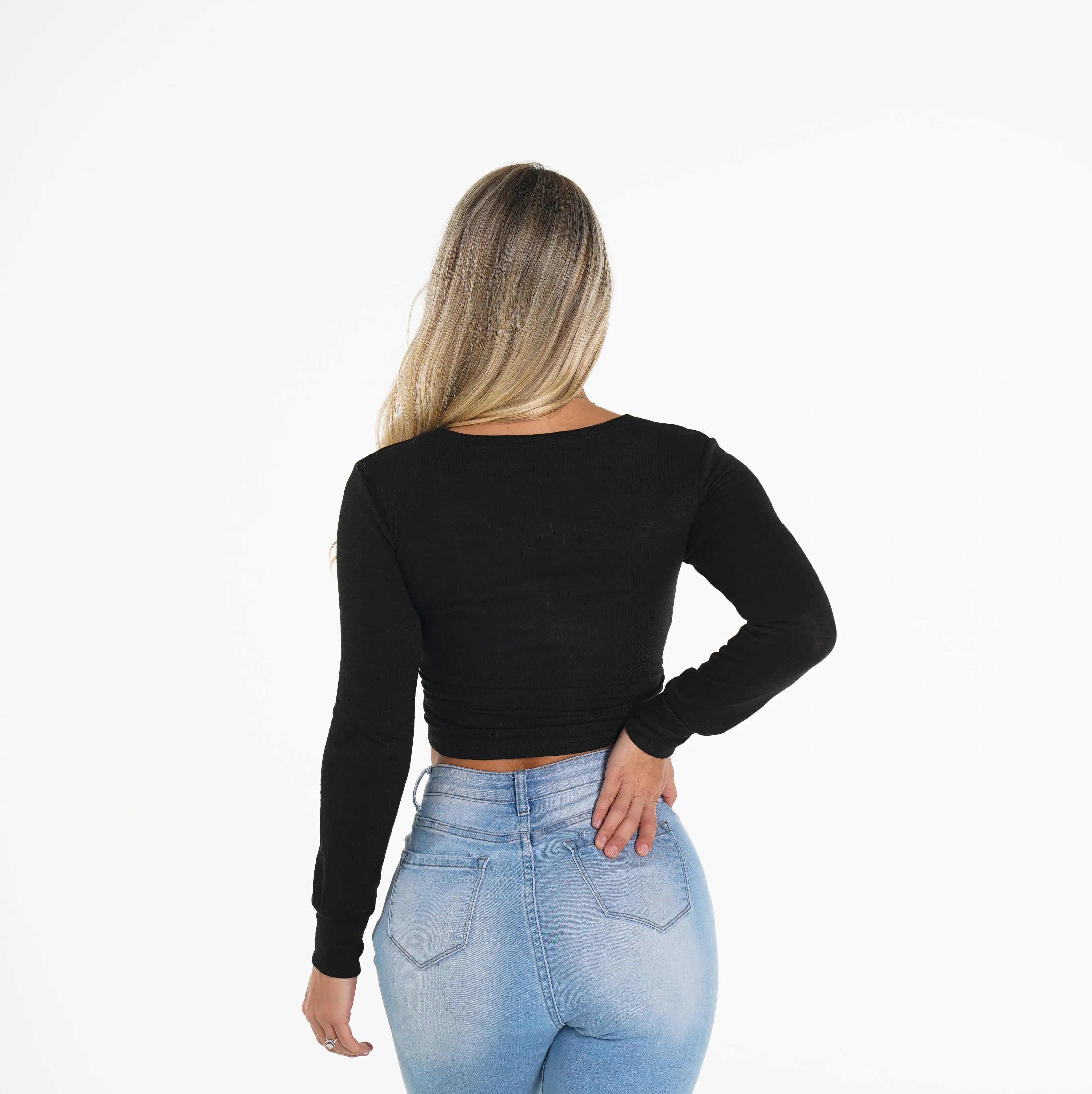 Black Wrap Top sold by NVGTN product image thumbnail 2