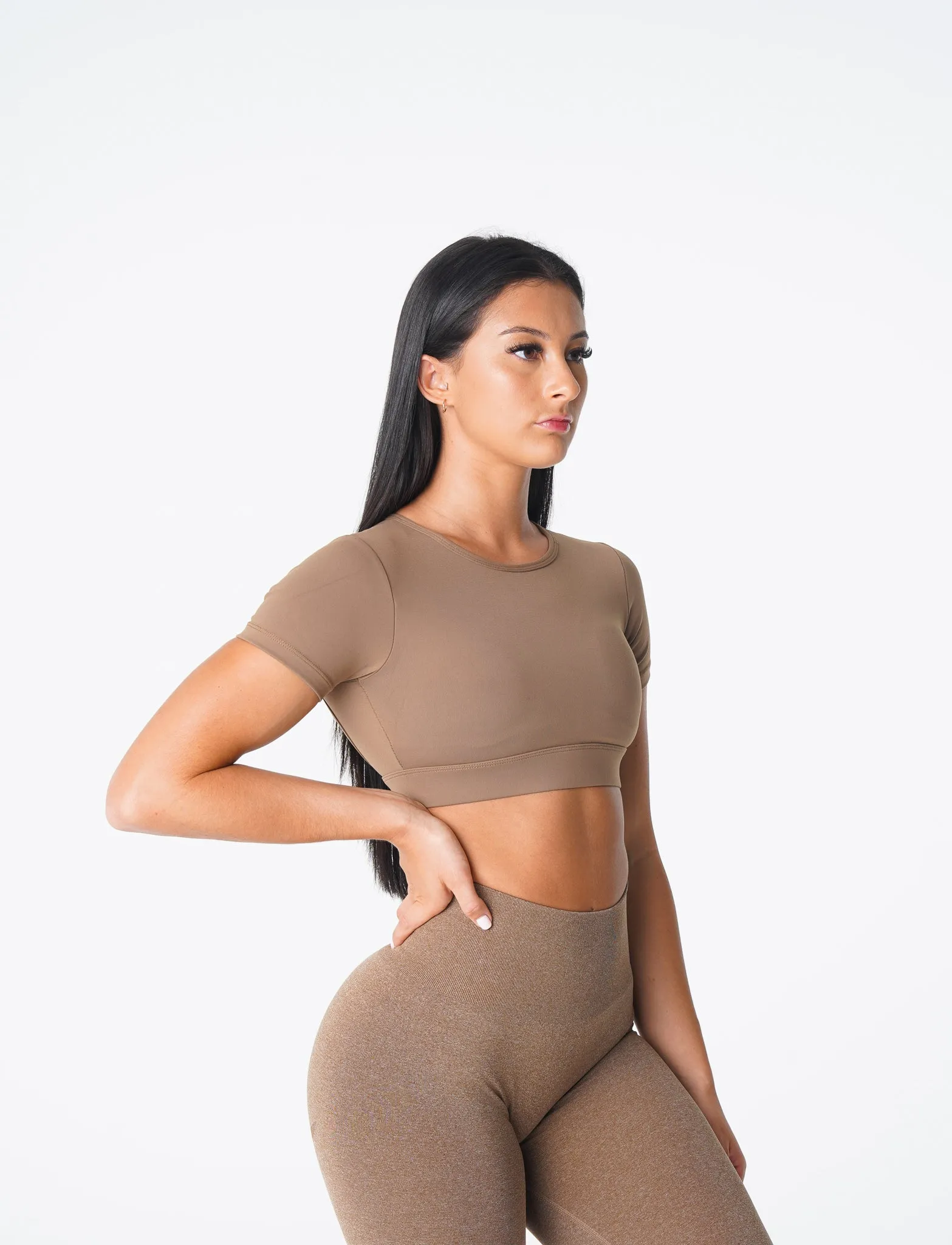 Mocha Open Back Tee sold by NVGTN product image thumbnail 3
